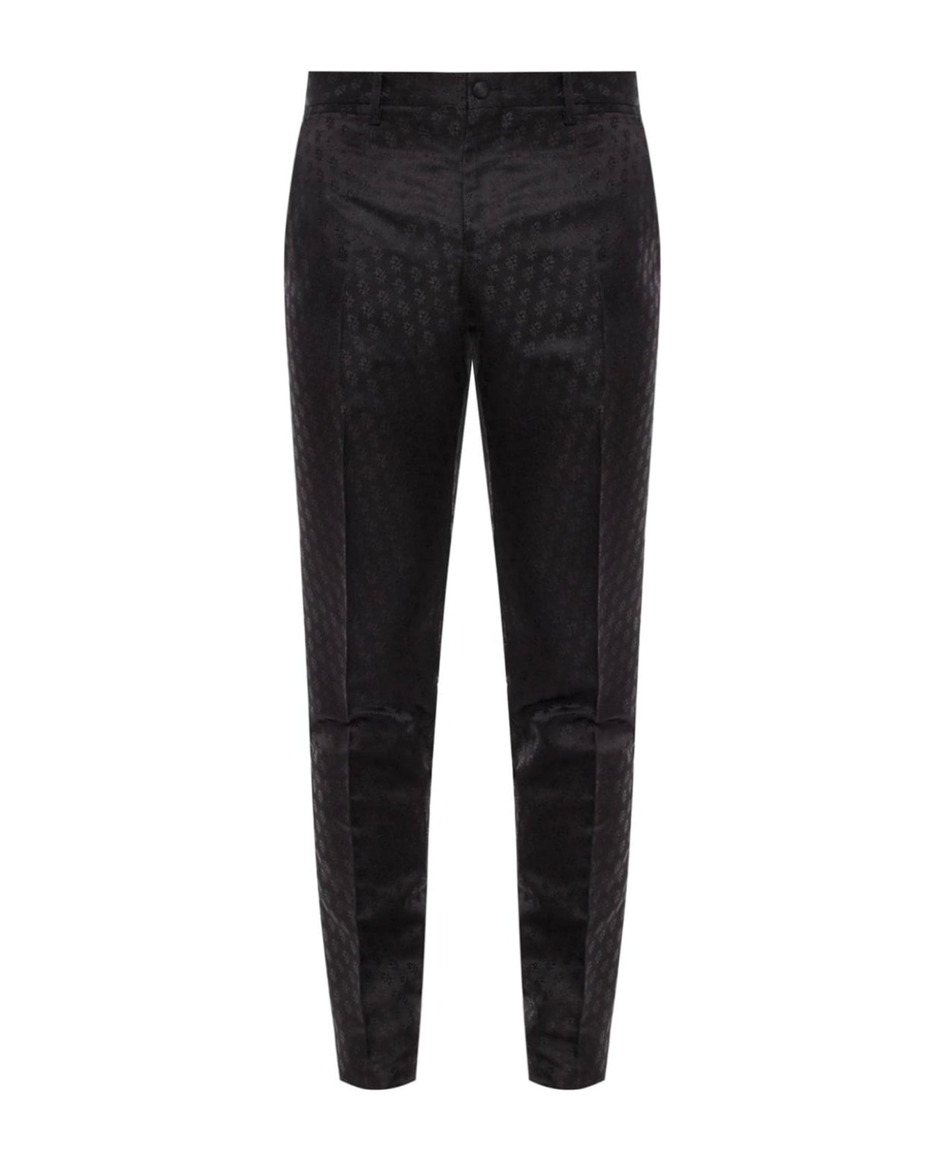 Dolce & Gabbana Jacquard Lurex Trousers - Black ボトムス