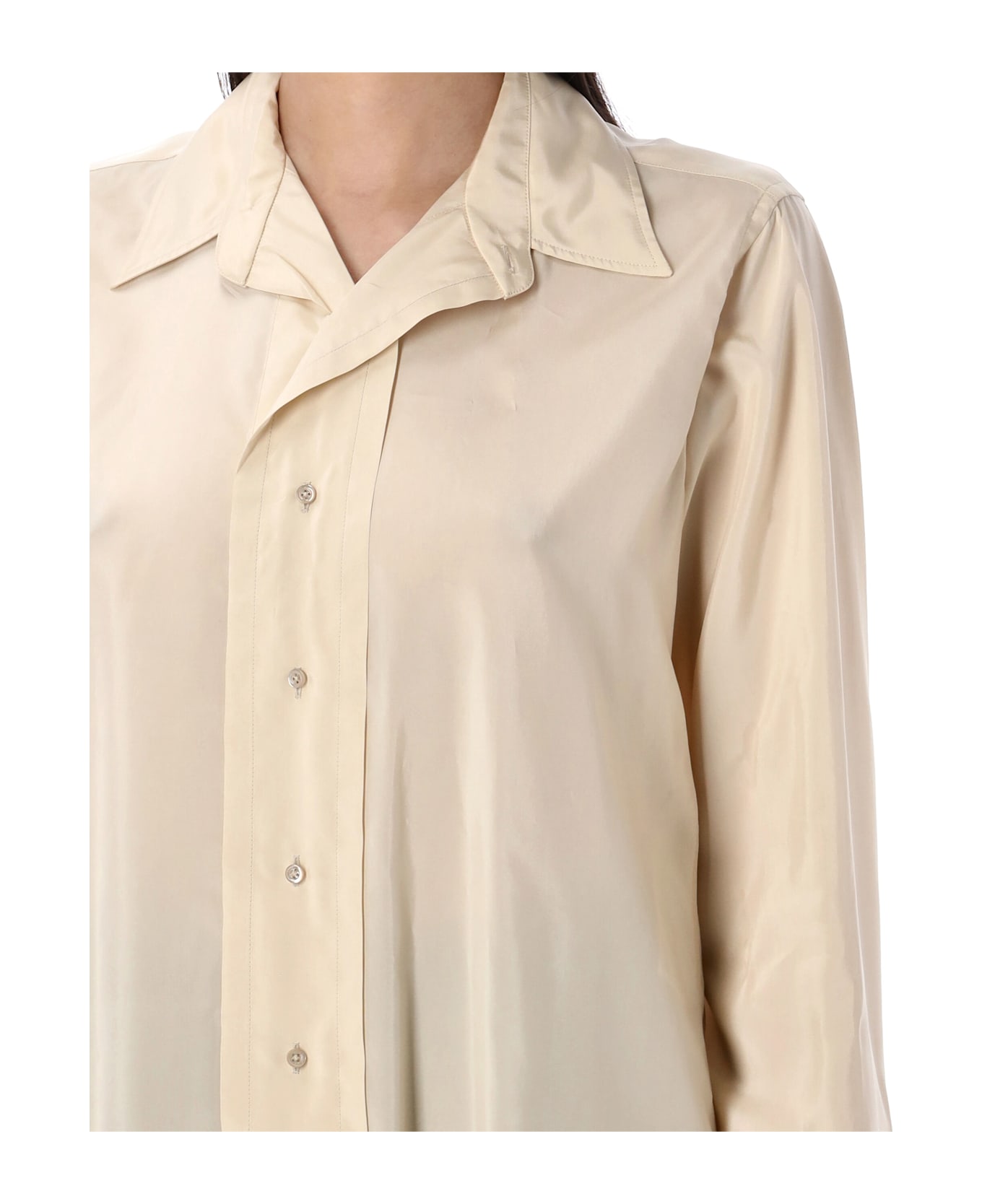 Maison Margiela Dropped Hem Shirt - CREAM