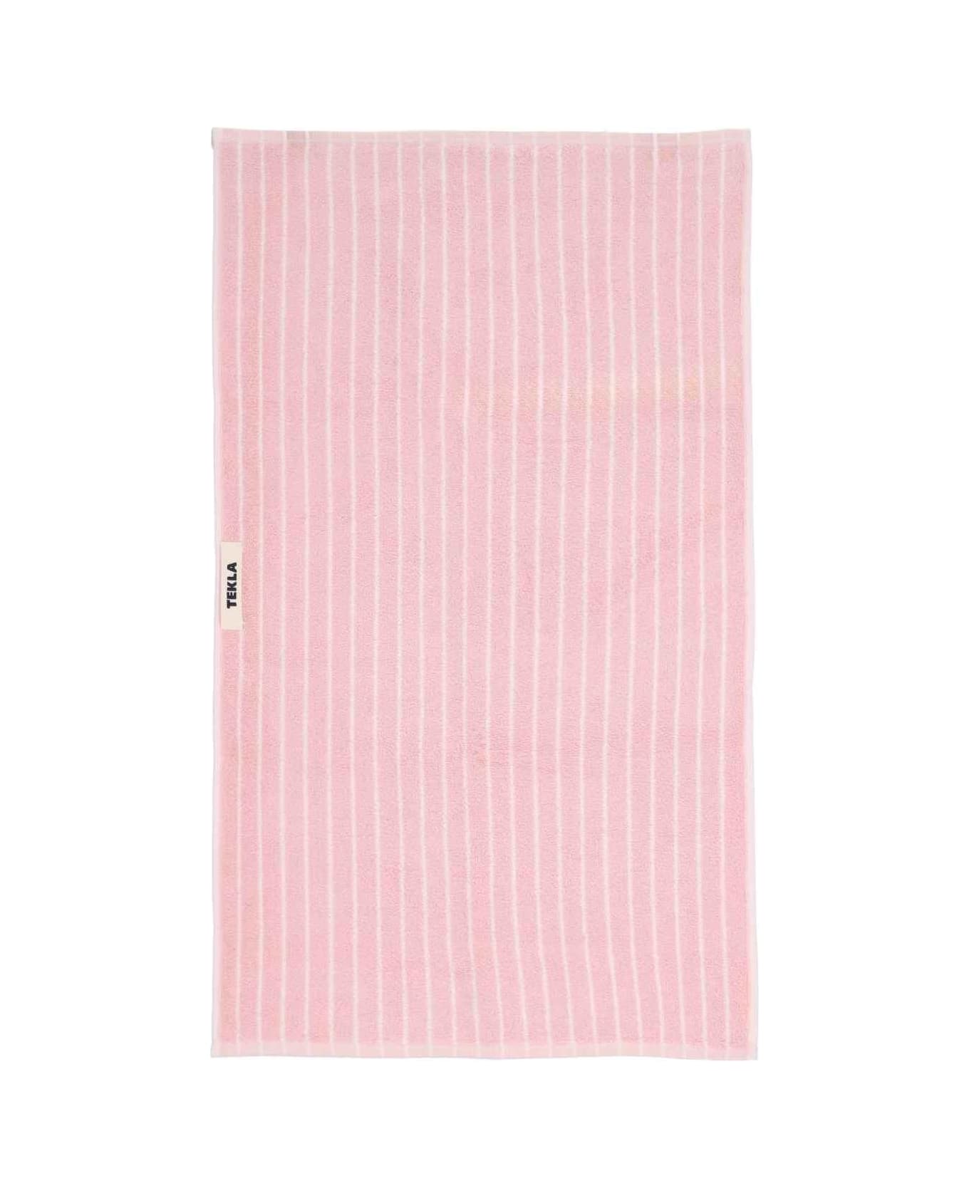 Tekla Guest Towel - Shaded Pink Stripes