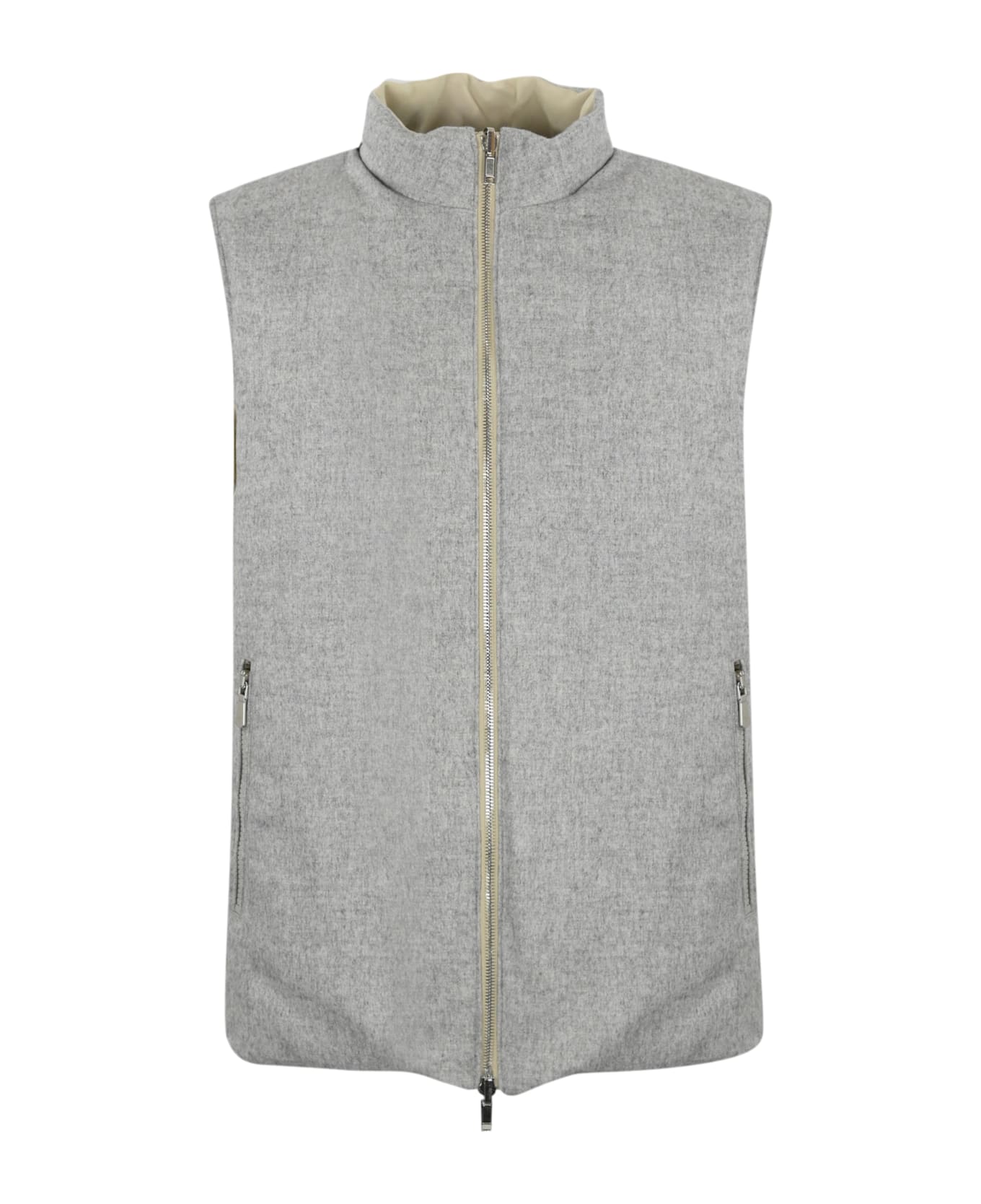 Eleventy Suede Vest - Sabbia