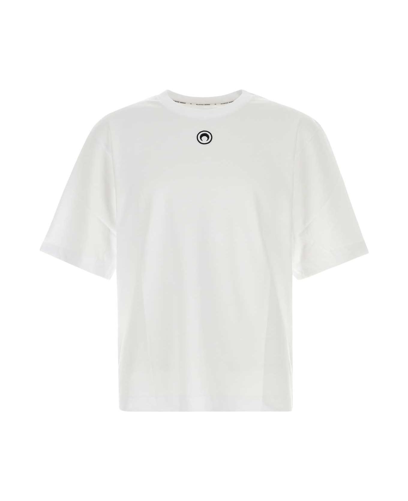 Marine Serre White Cotton T-shirt - WHITE