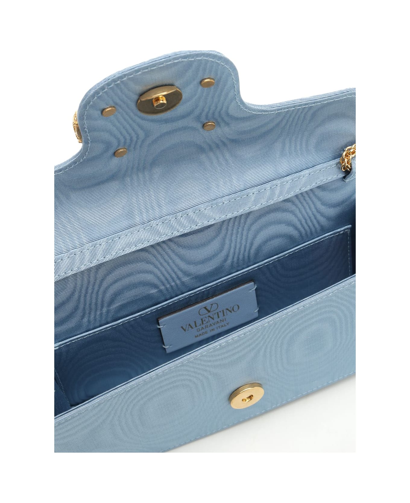 Valentino Garavani 
locò
 Clutch - Light blue