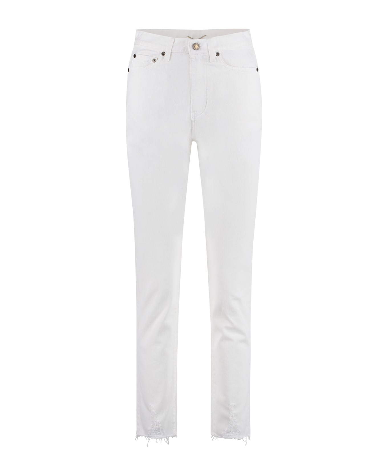 Saint Laurent High-rise Skinny Jeans - White