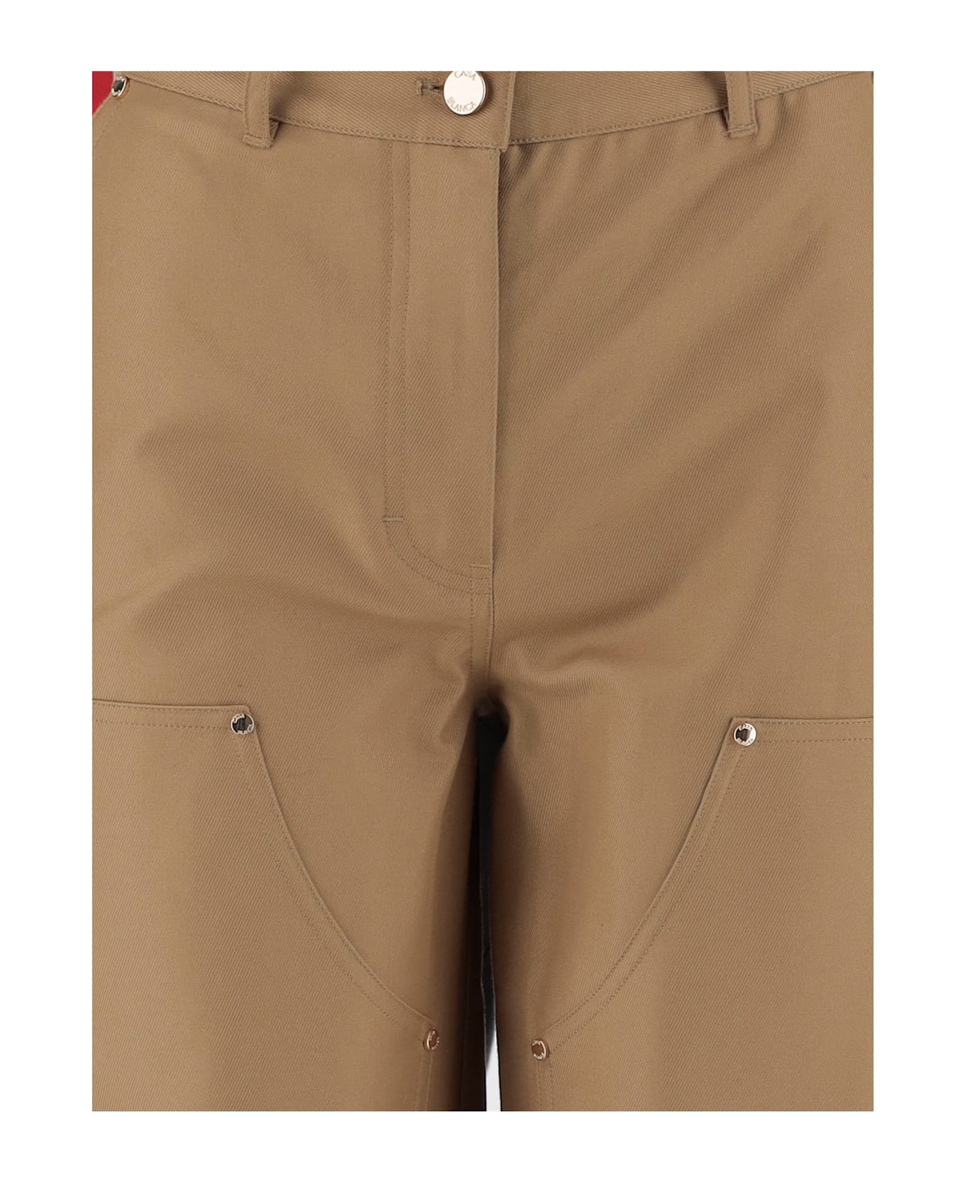 Casablanca Cotton Cargo Pants - Beige