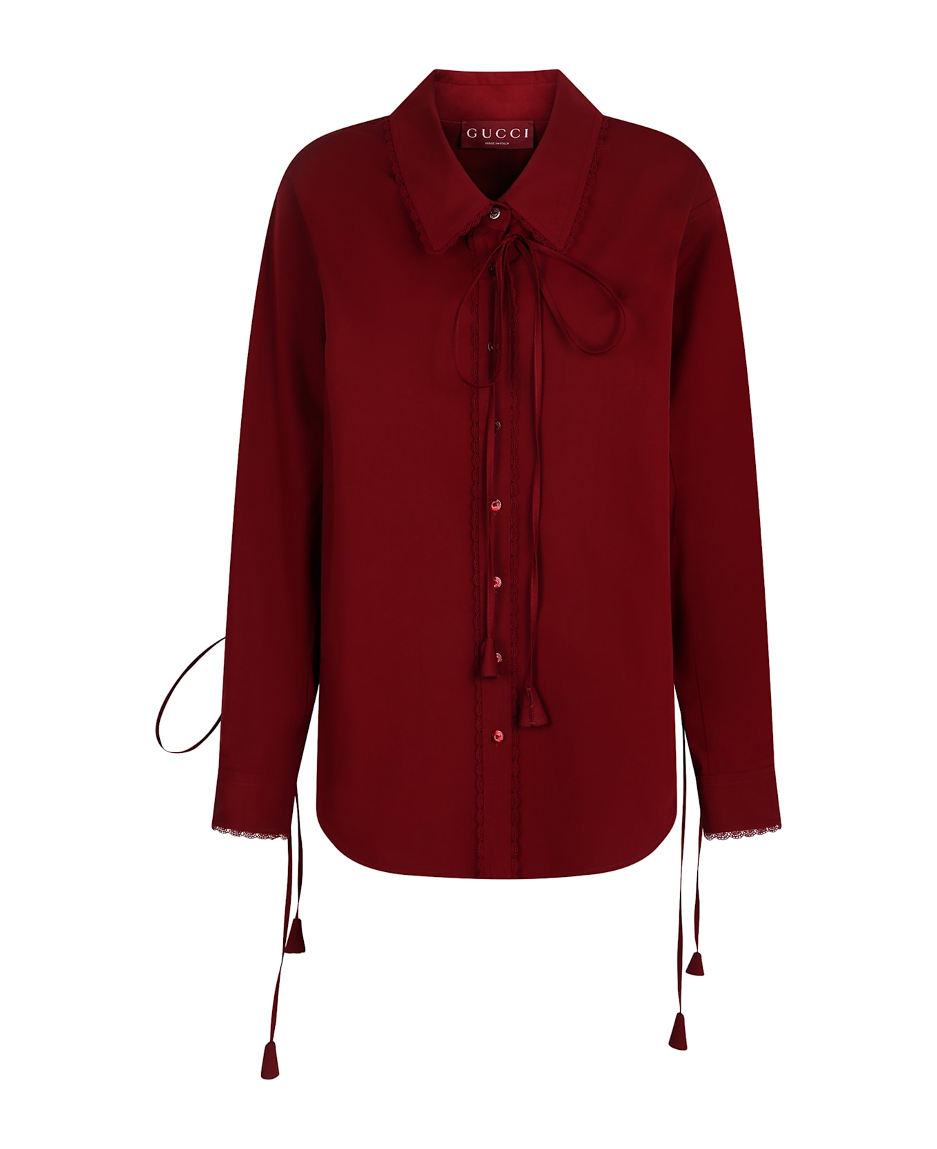 Gucci Cotton Poplin Shirt - red