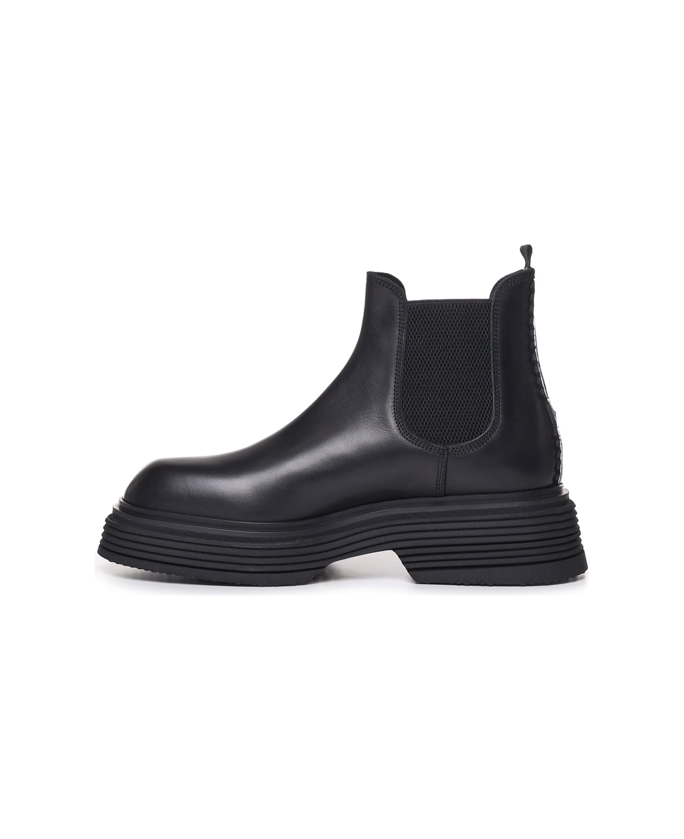 The Antipode Leather Beatles Boots - Black