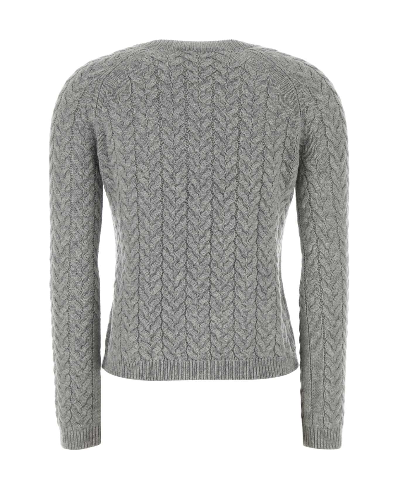 
S Max Mara Grey Wool Blend Eliane Sweater - GRIGIO PERLA