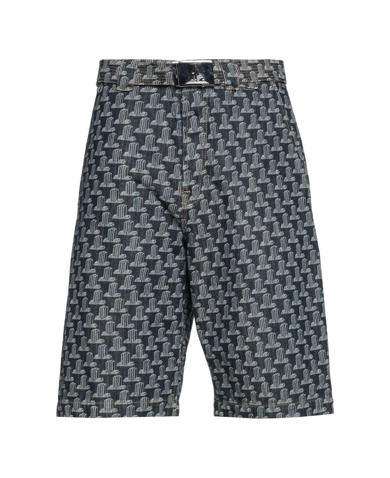 Lanvin Column Monogram Shorts - Blue
