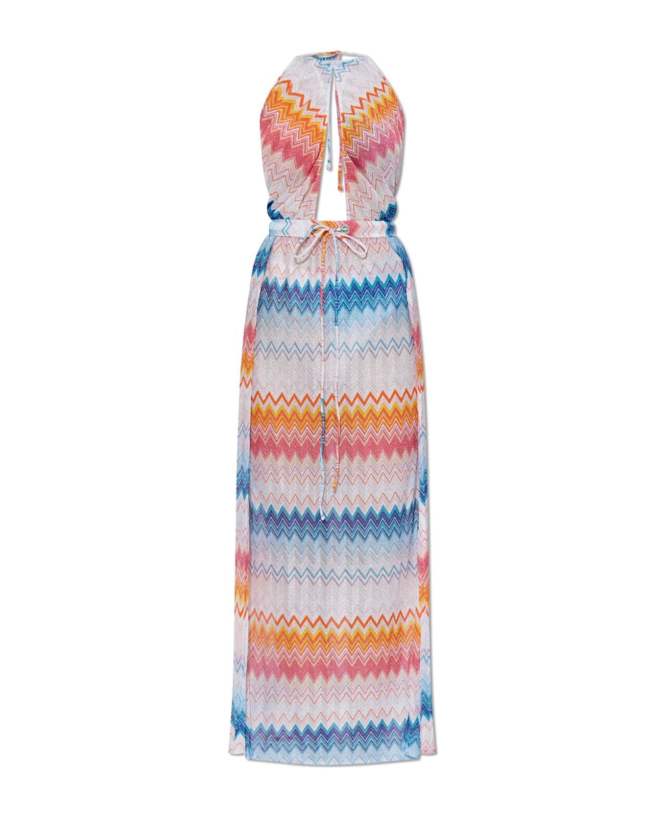 Missoni Beach Dress With Lurex Thread - BLUE/SILVER