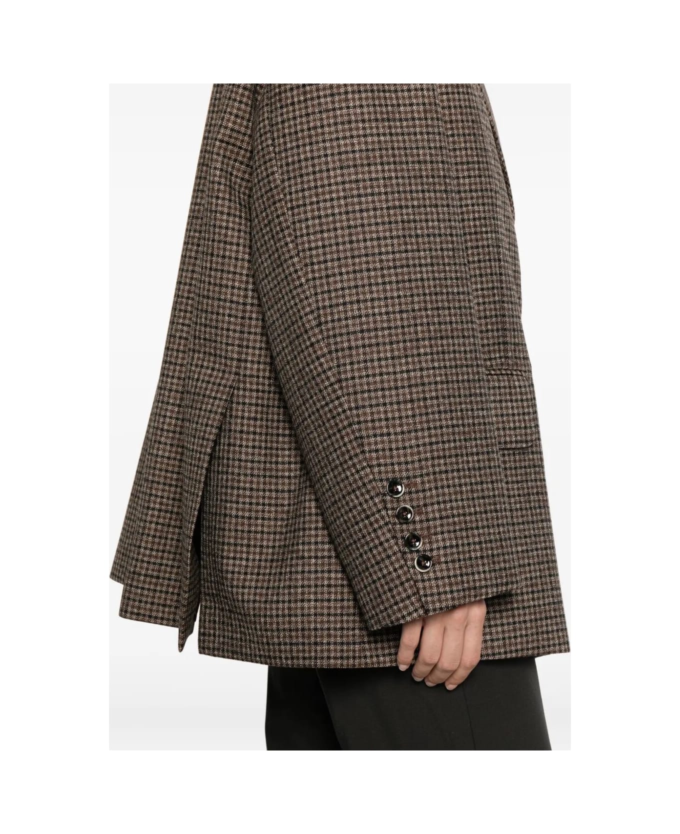 Nine in the Morning Tecla Blazer Over W/side Slits - Ch Blk