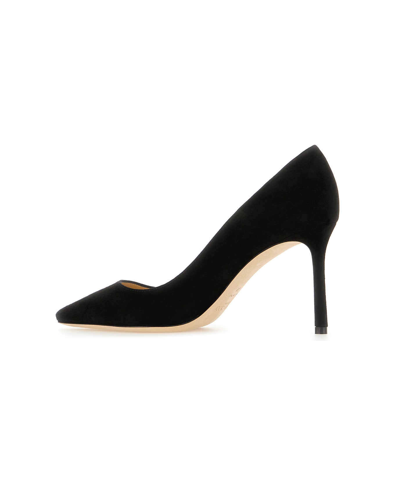 Jimmy Choo Black Suede Romy Pumps - BLACK