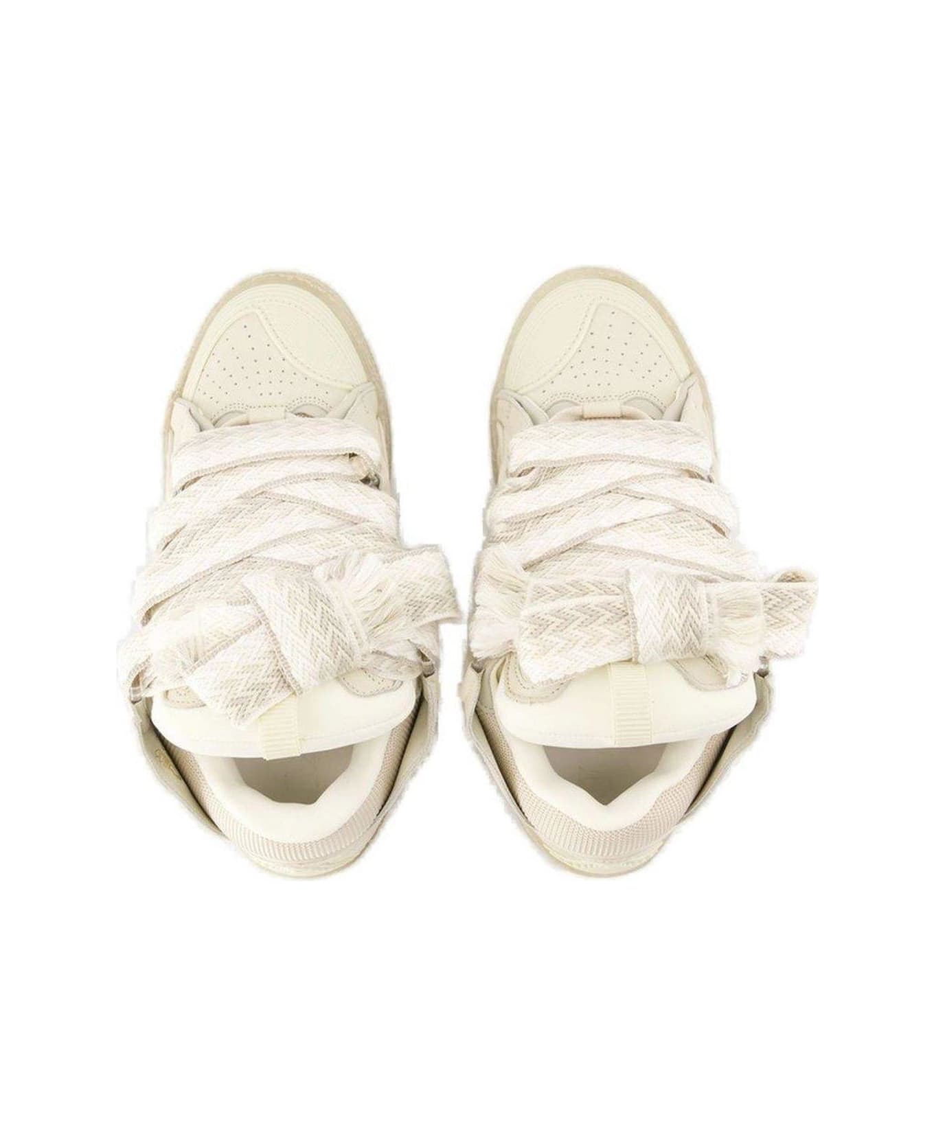 Lanvin Curb Lace-up Sneakers - White