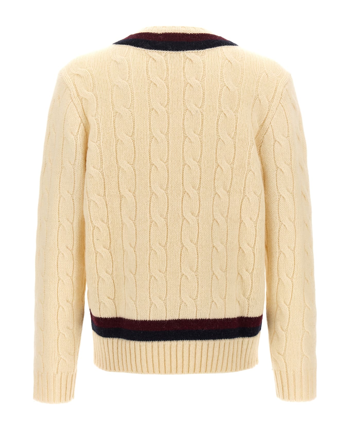 Polo Ralph Lauren Aaran Cable Sweater - White