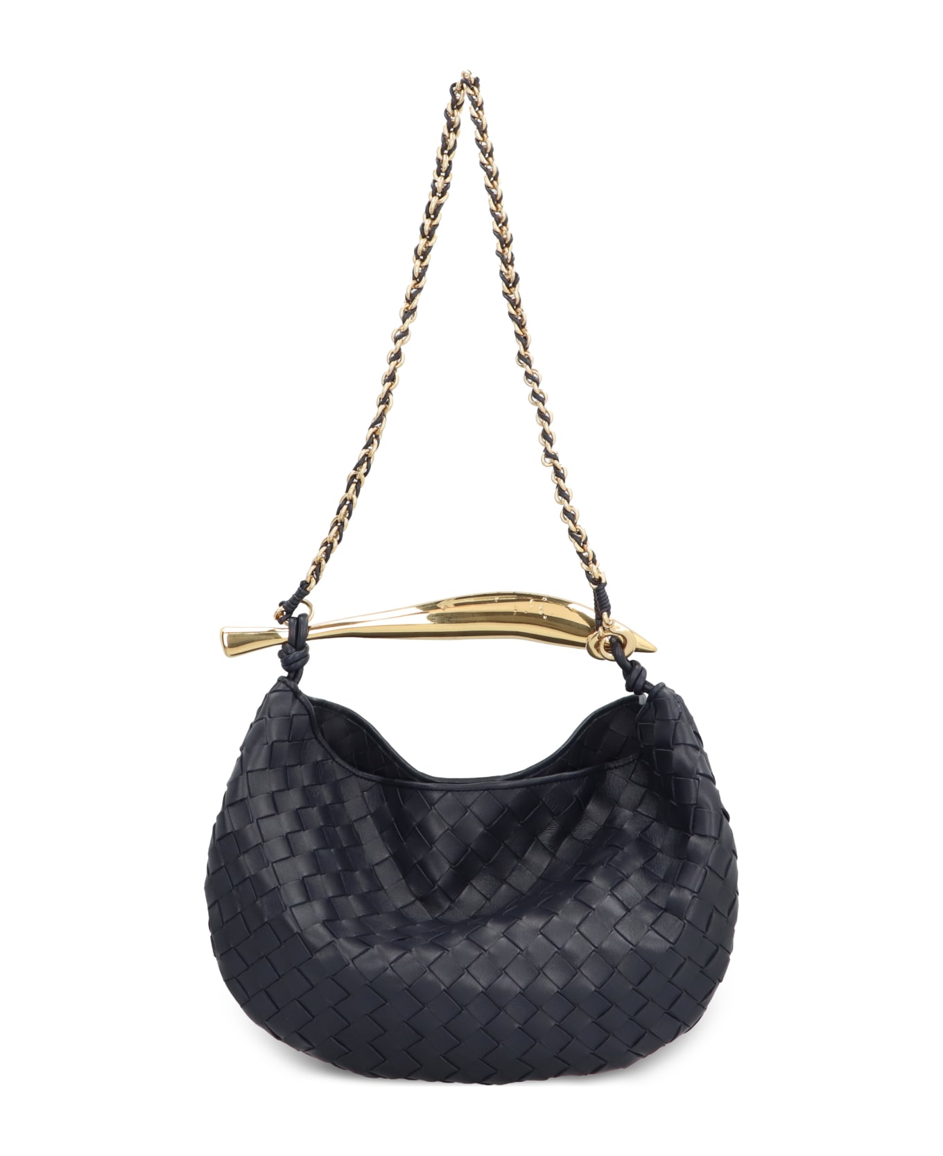 Bottega Veneta Sardine Bag With Chain - blue