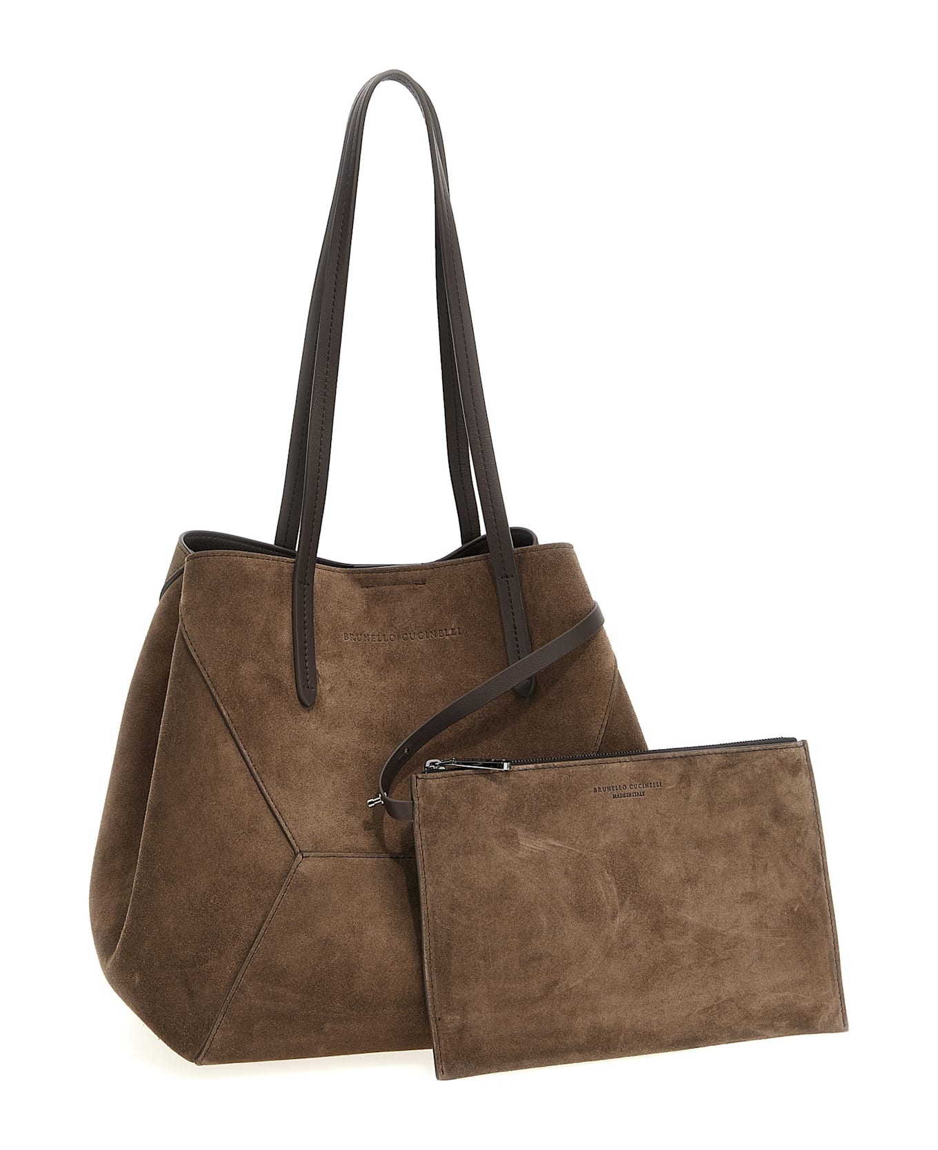 Brunello Cucinelli 'bc Duo' Shopping Bag - Brown