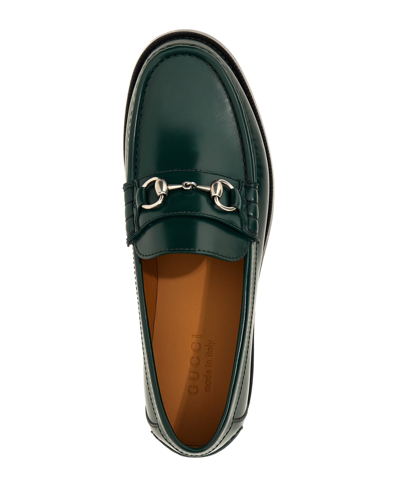 Gucci 'morsetto' Loafers - Green ローファー＆デッキシューズ