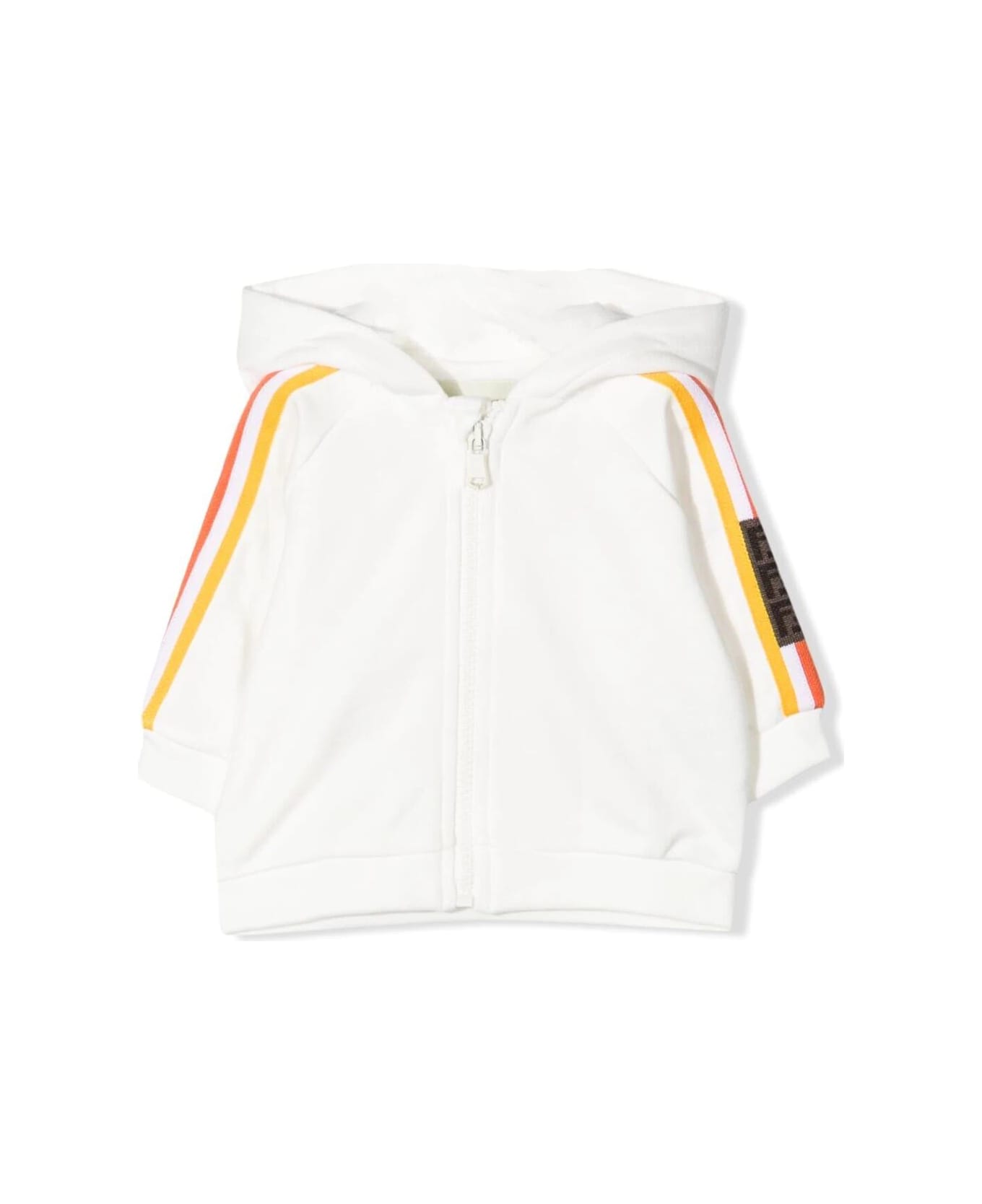 Fendi Sweatshirt With Zip - White