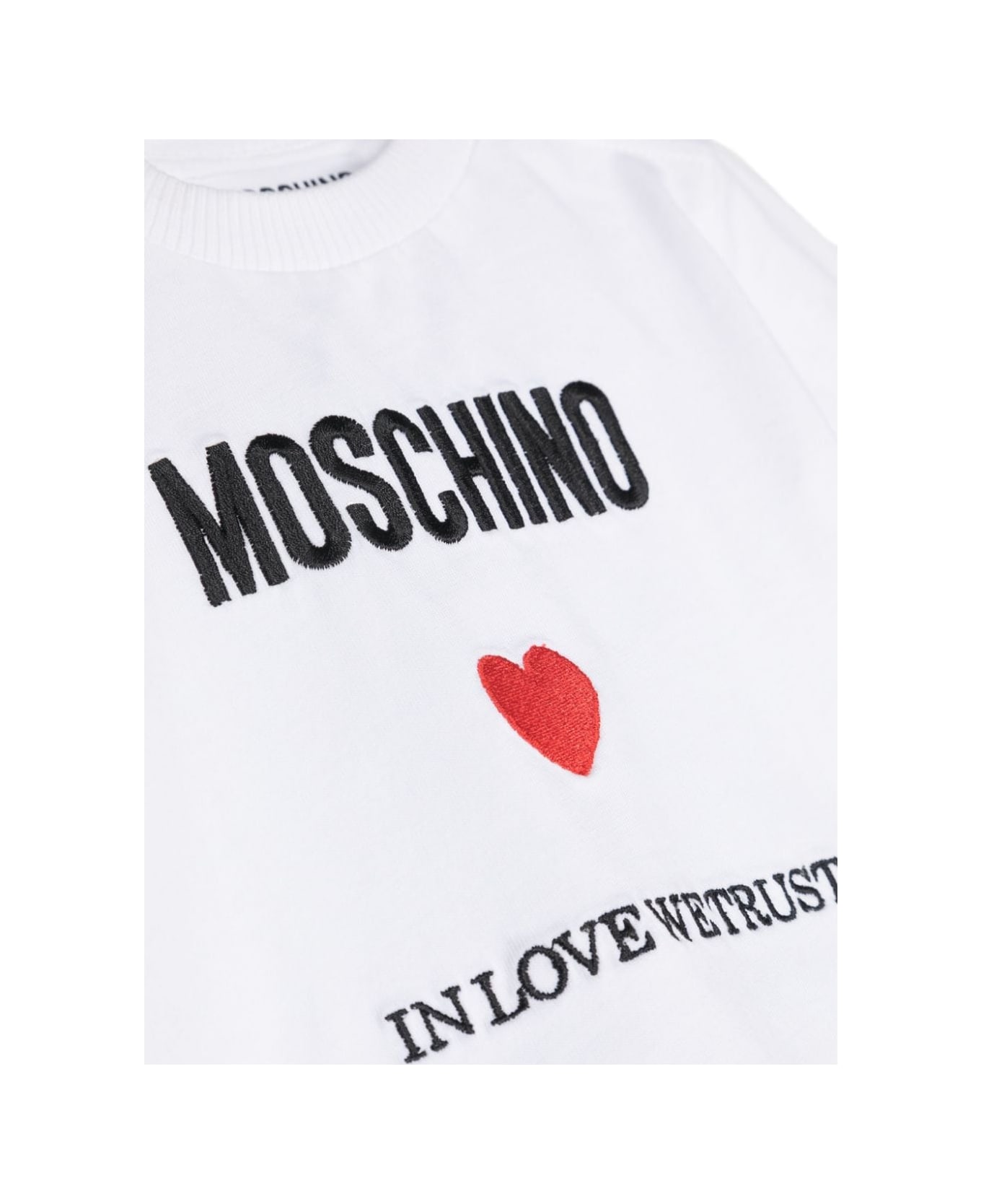 Moschino Body Con Ricamo - White ボディスーツ＆セットアップ