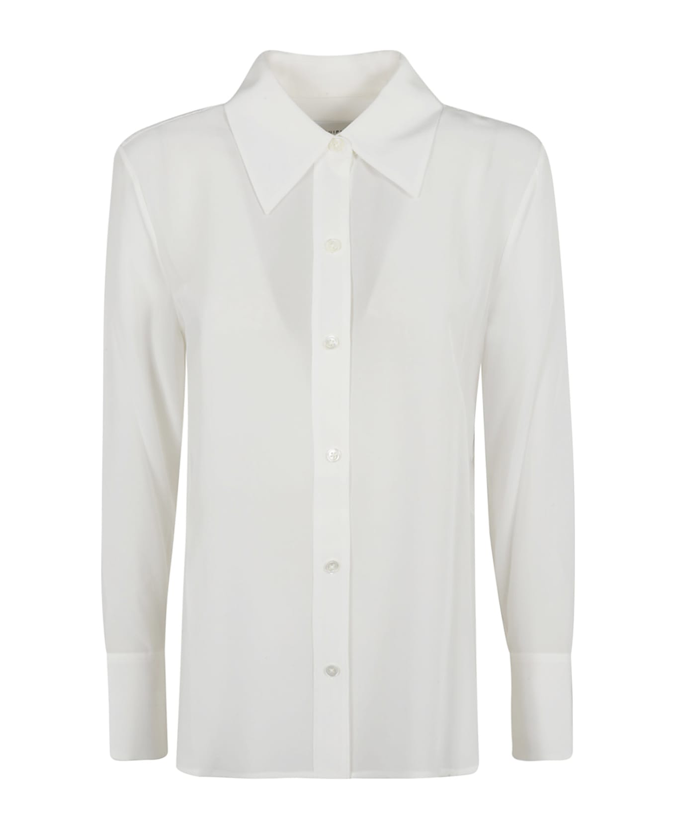 Equipment Round Hem Plain Shirt - Nature White