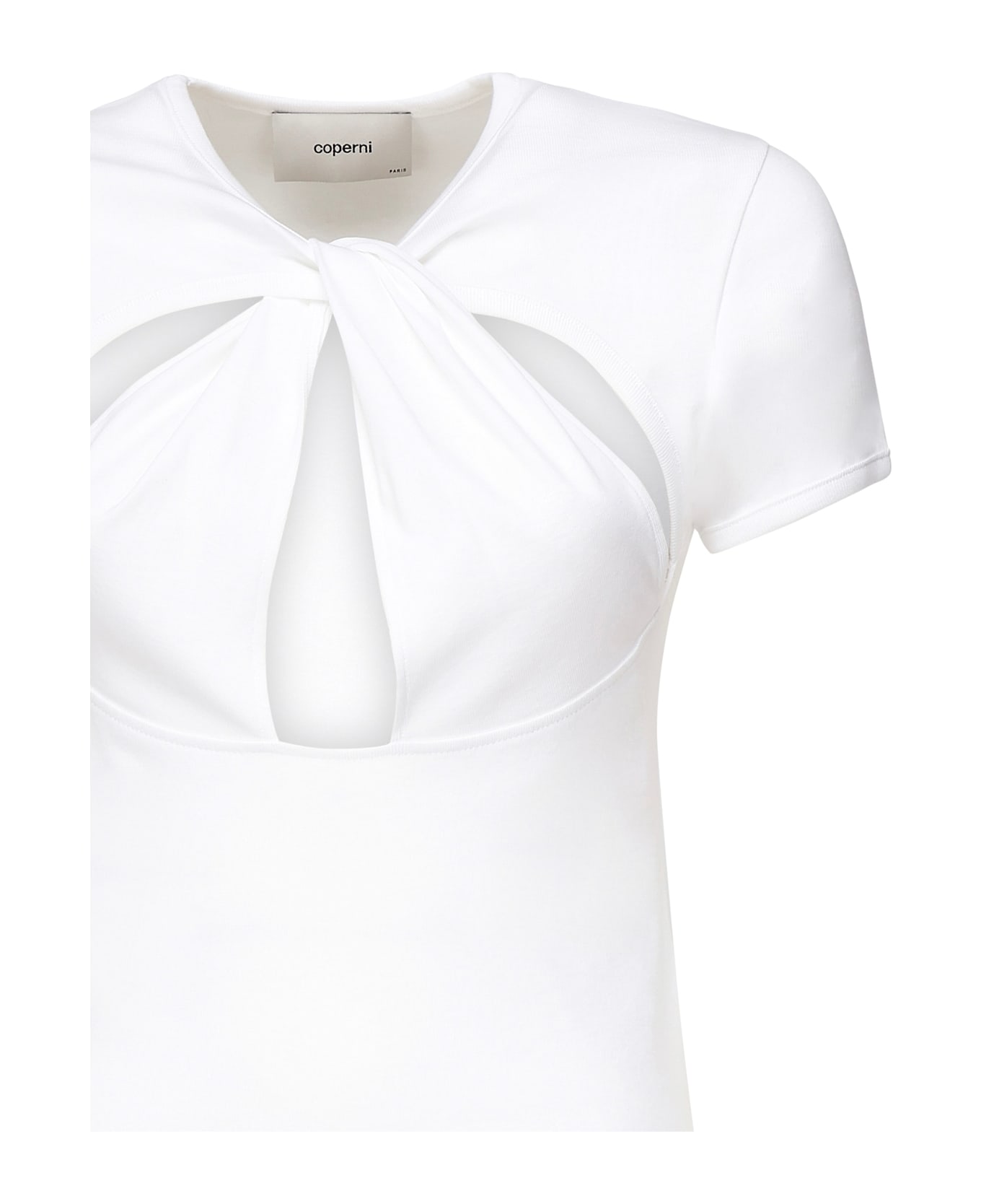 Coperni Cut-out T-shirt - White