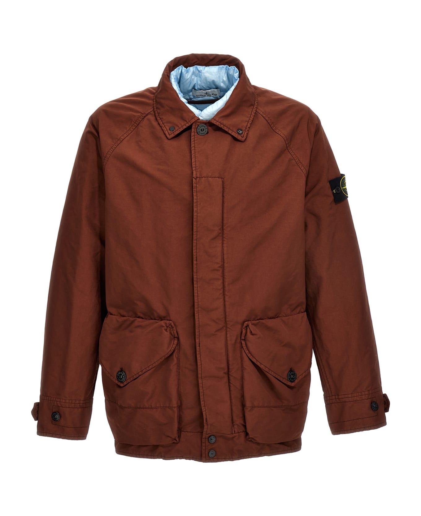 Stone Island 'david-tc Down' Down Jacket - Brown