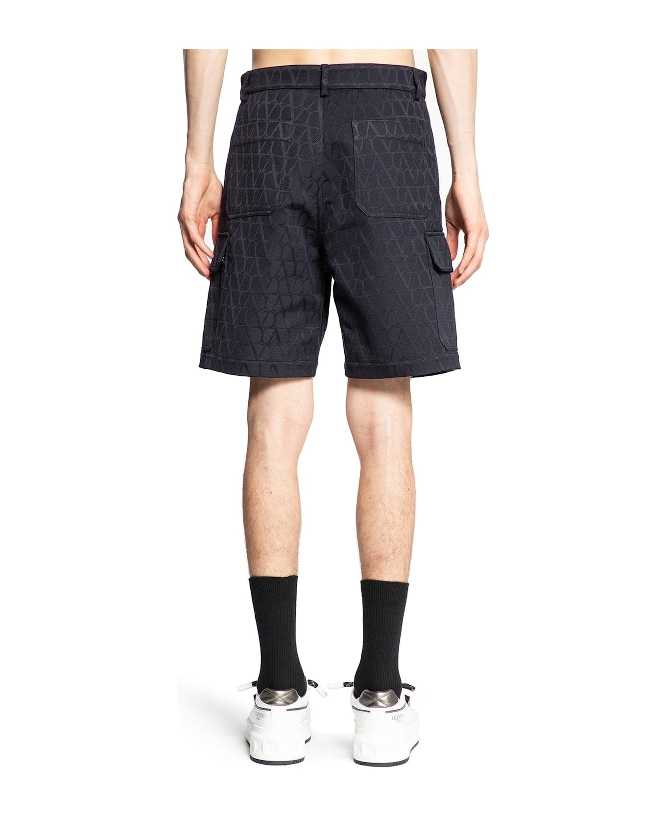 Valentino Garavani Toile Iconographe Shorts - Blue