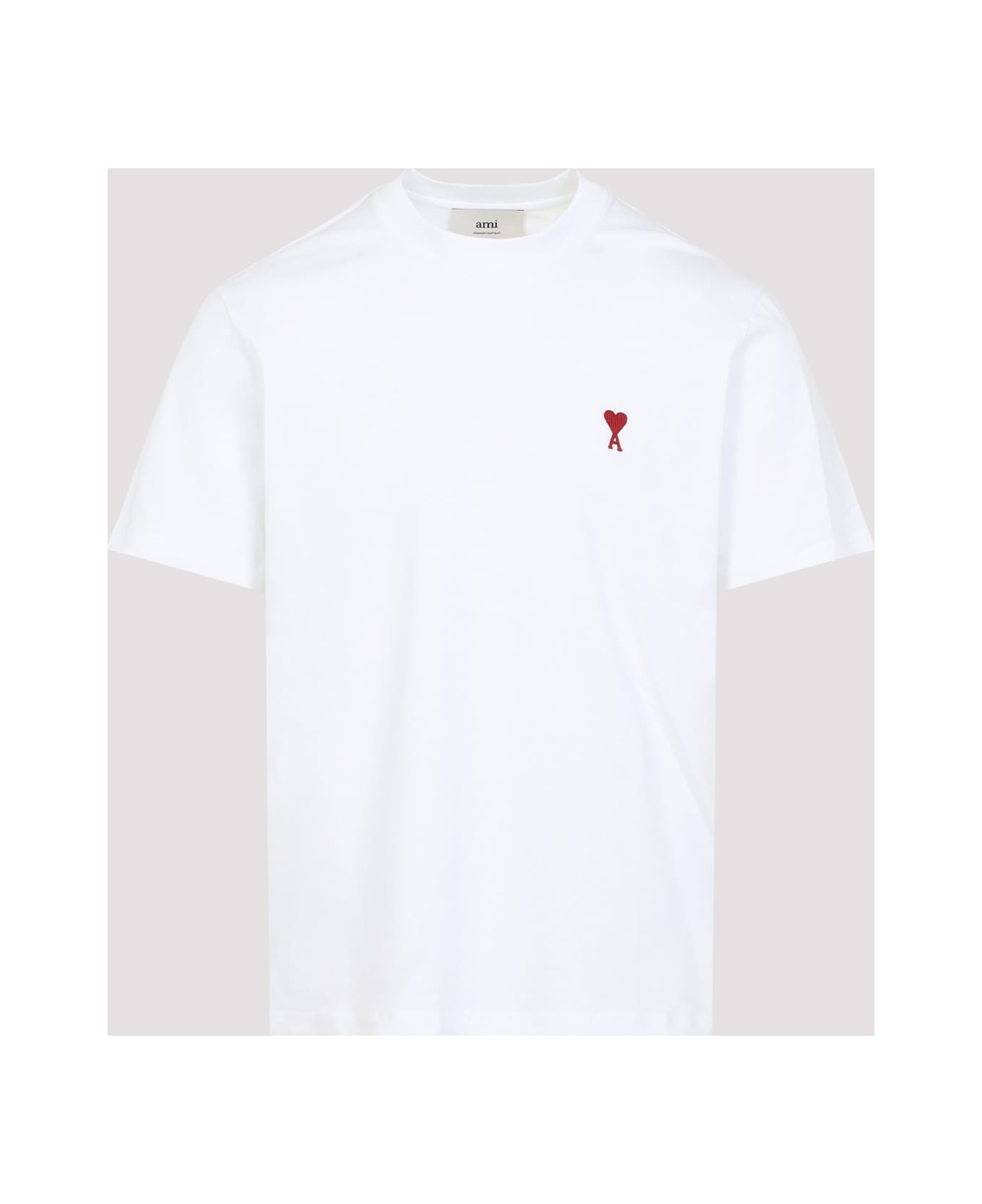 Ami Alexandre Mattiussi Classic Red T-shirt - White