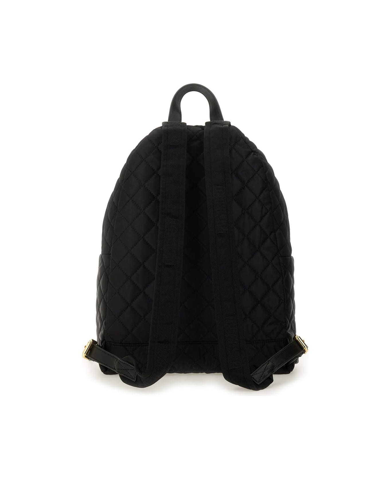 Moschino "quilted Logo" Backpack - BLACK