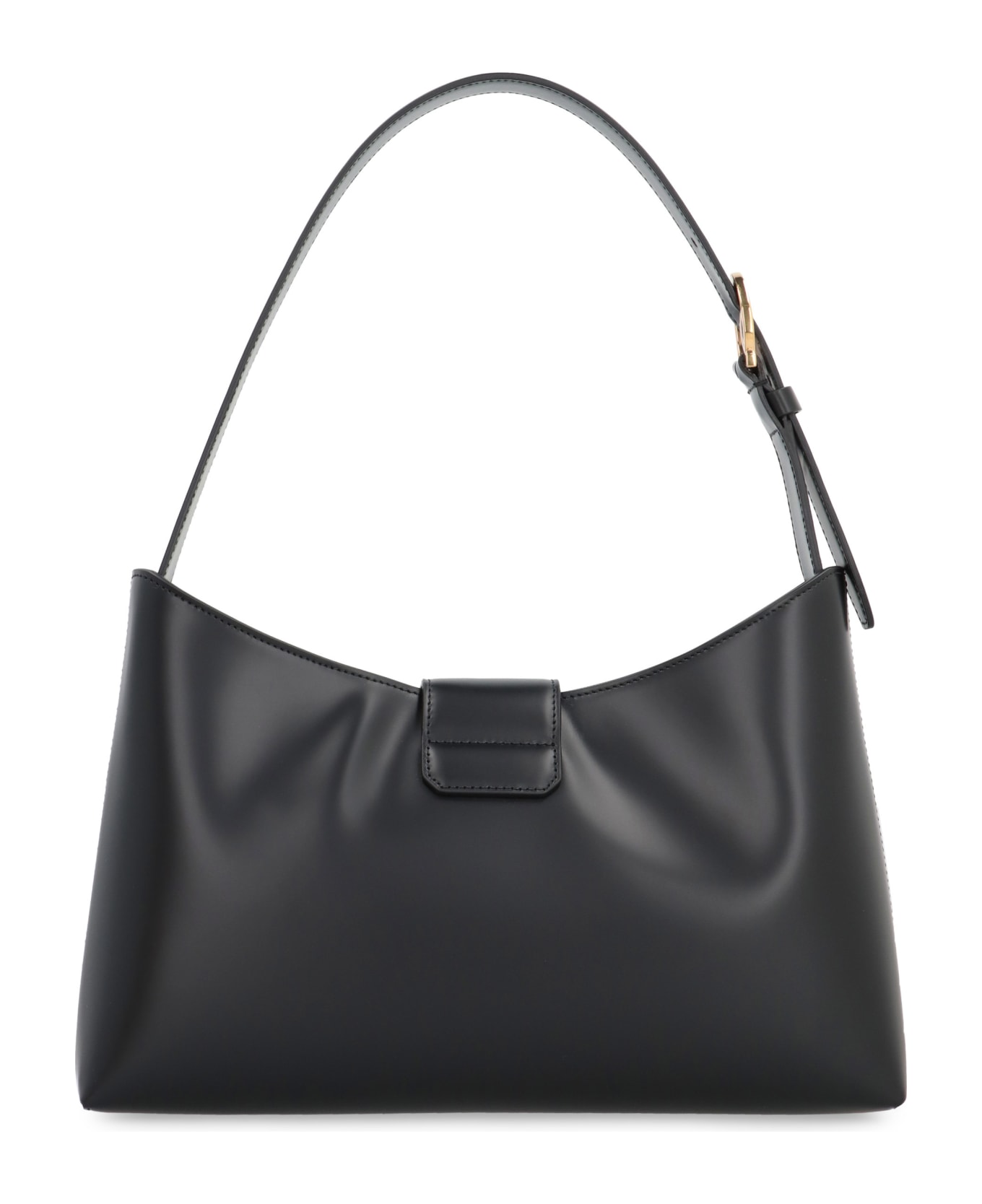 Ferragamo Trifolio Leather Shoulder Bag - black