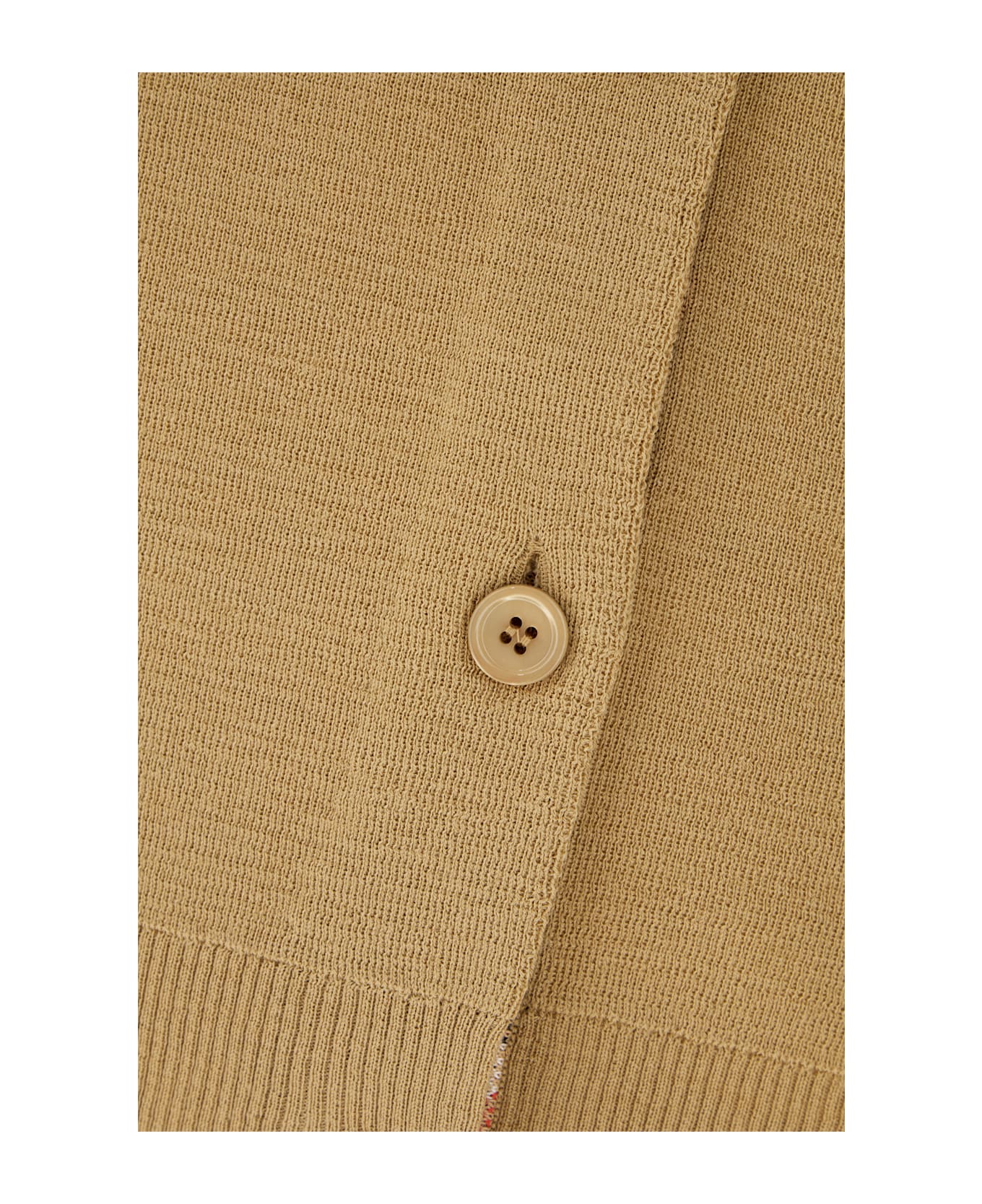 Burberry Beige Wool Cardigan - FLAX