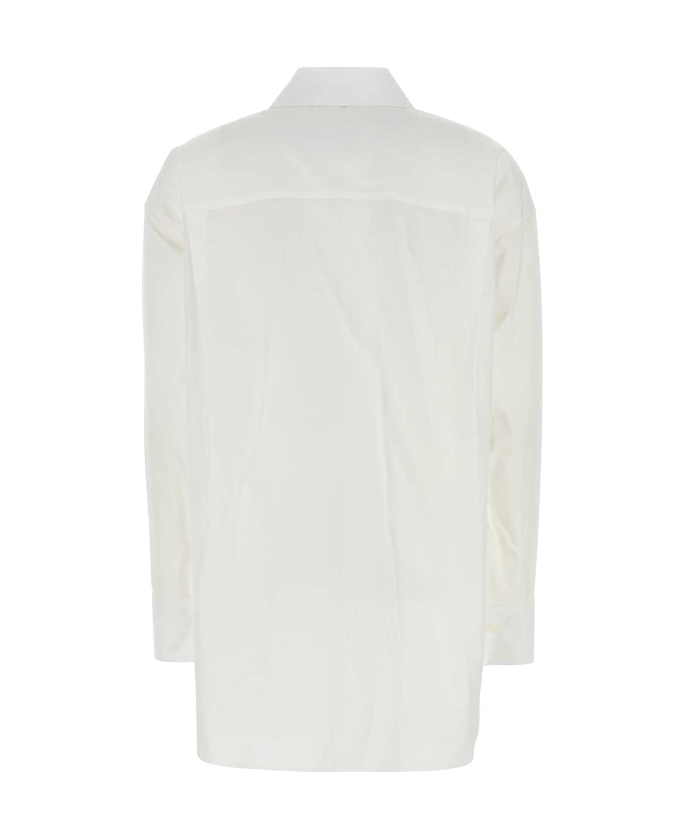 Loewe White Poplin Shirt - WHITE