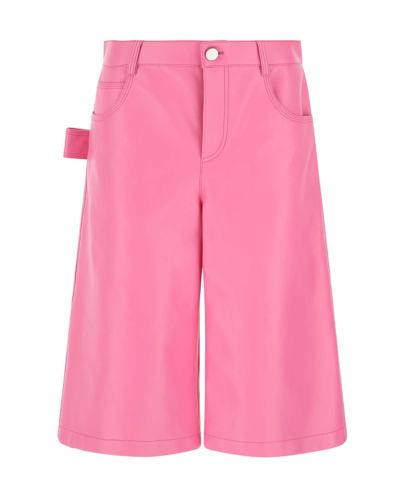 Bottega Veneta Pink Nappa Leather Bermuda Shorts - 5004