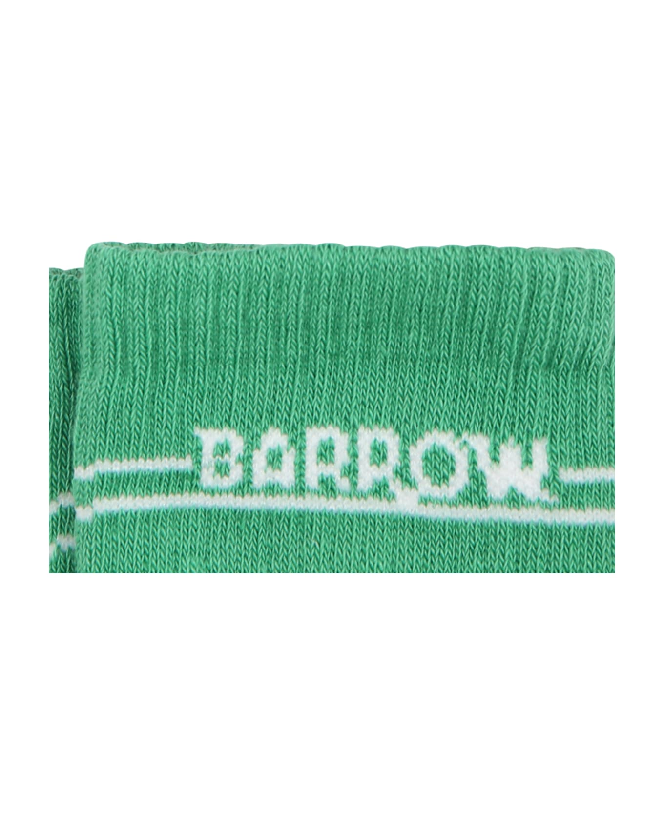 Barrow Green Socks For Kids With Smiley - Green