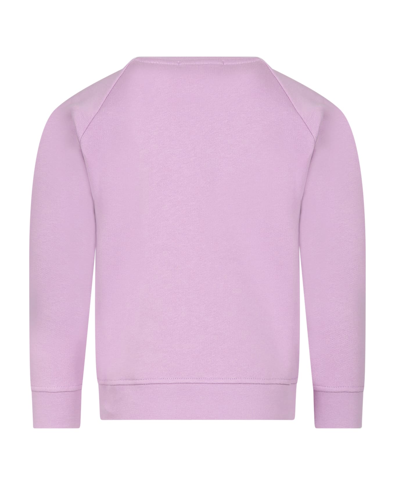 Stella McCartney Kids Purple Sweatshirt For Girl With Unicorn - Violet ニットウェア＆スウェットシャツ