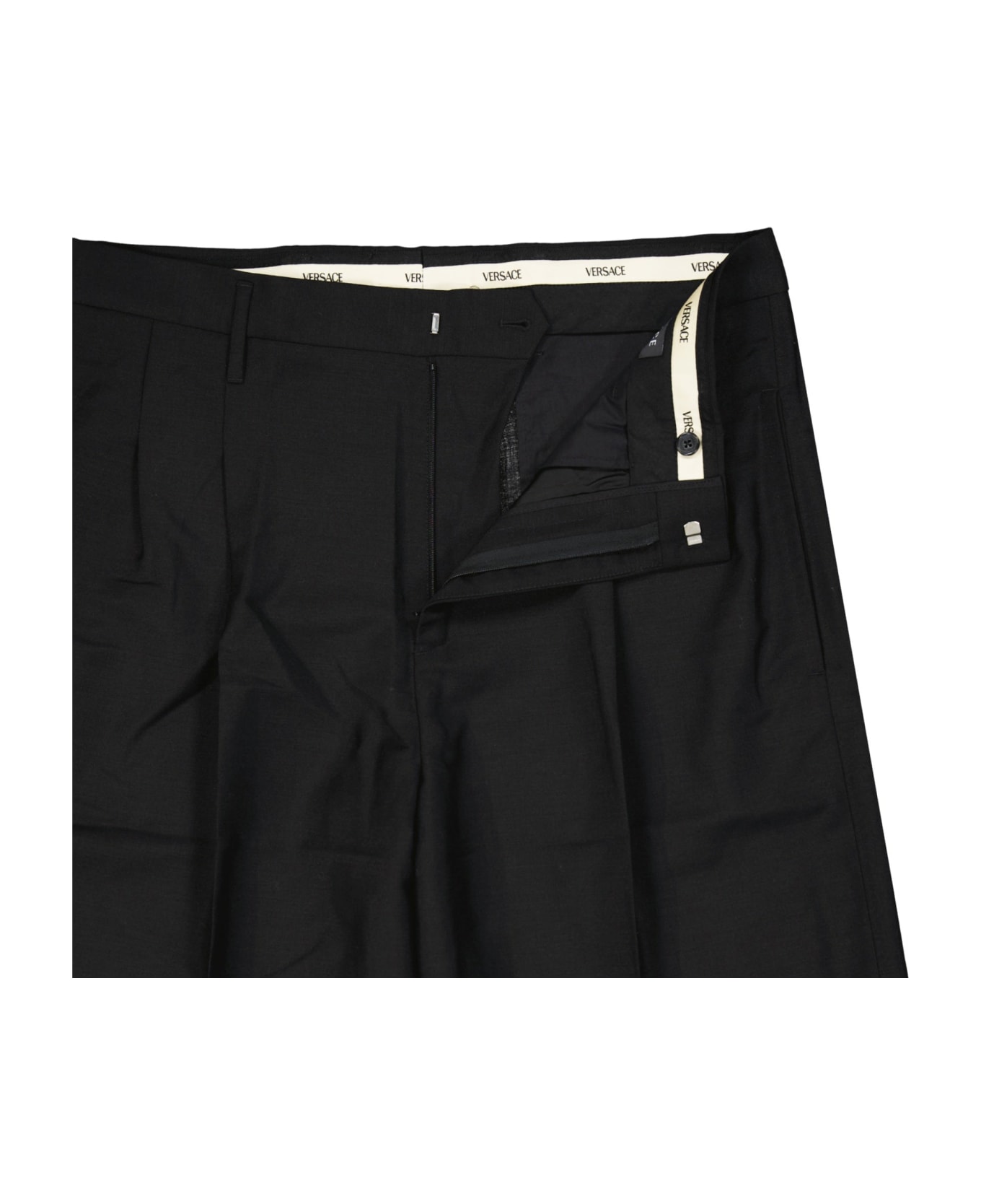 Versace Wool Classic Shorts - Black