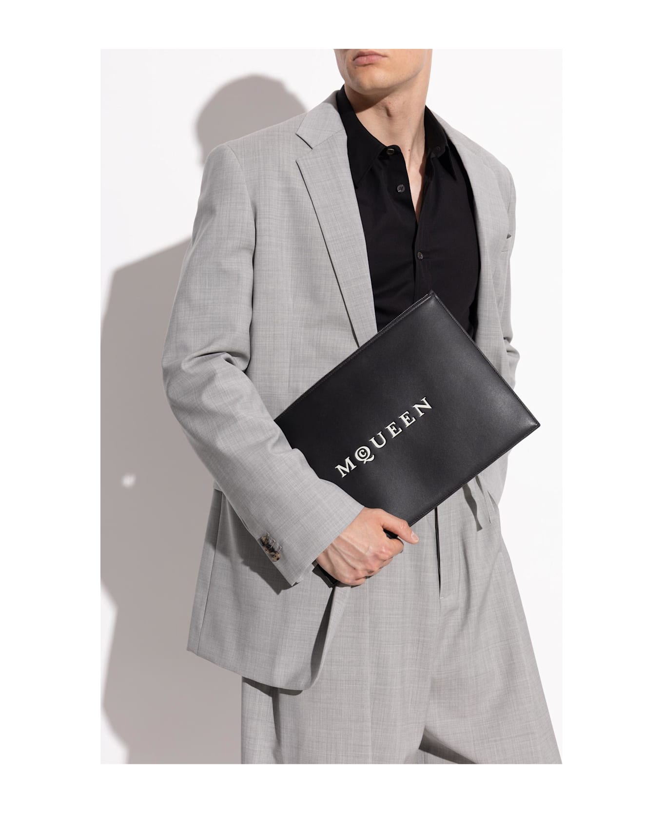 Alexander McQueen Leather Handbag - Black