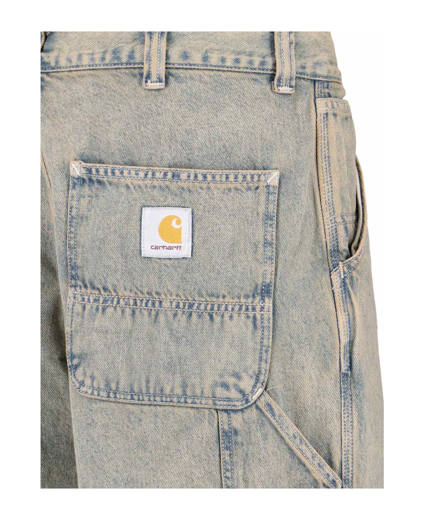 Carhartt Straight 'brandon' Jeans - Fugd Blue / Leather