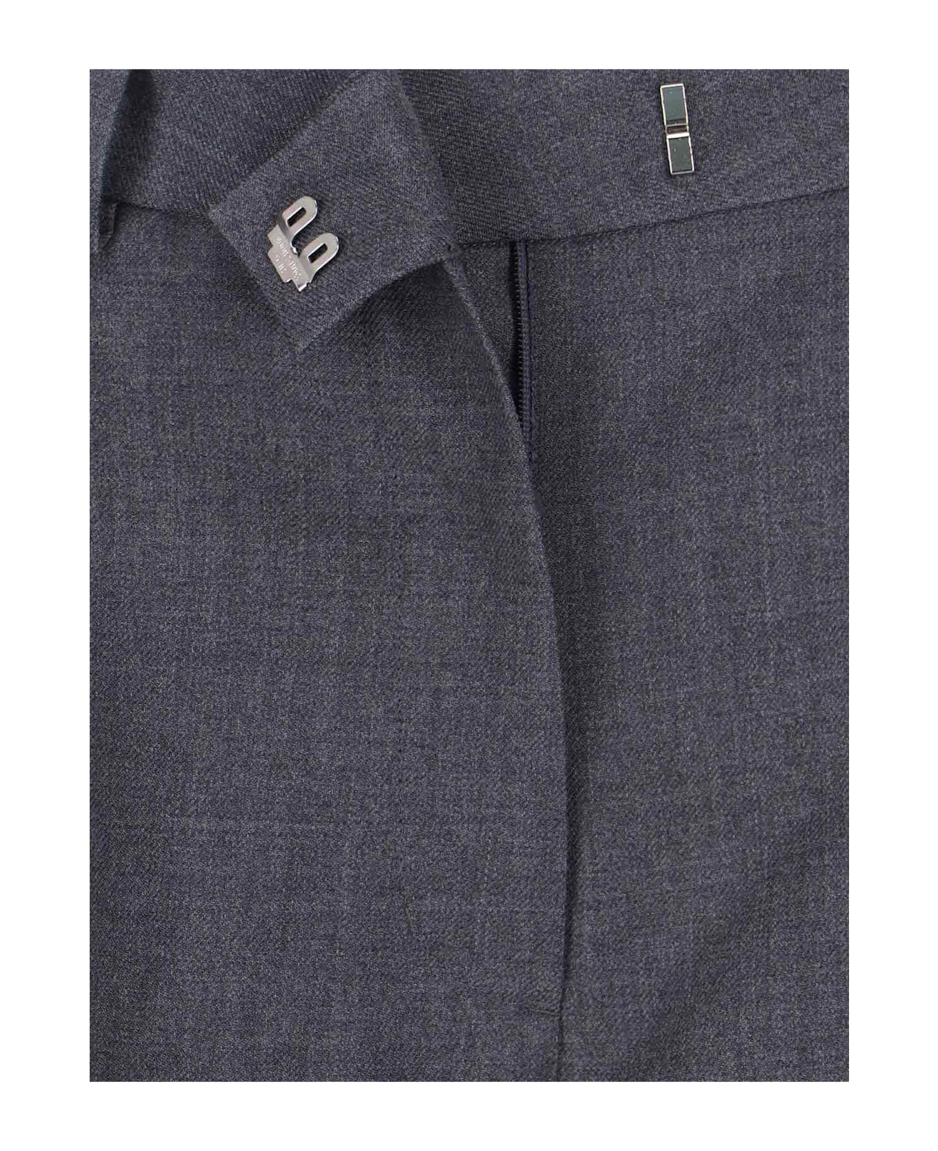 Low Classic Wool Pants - Gray