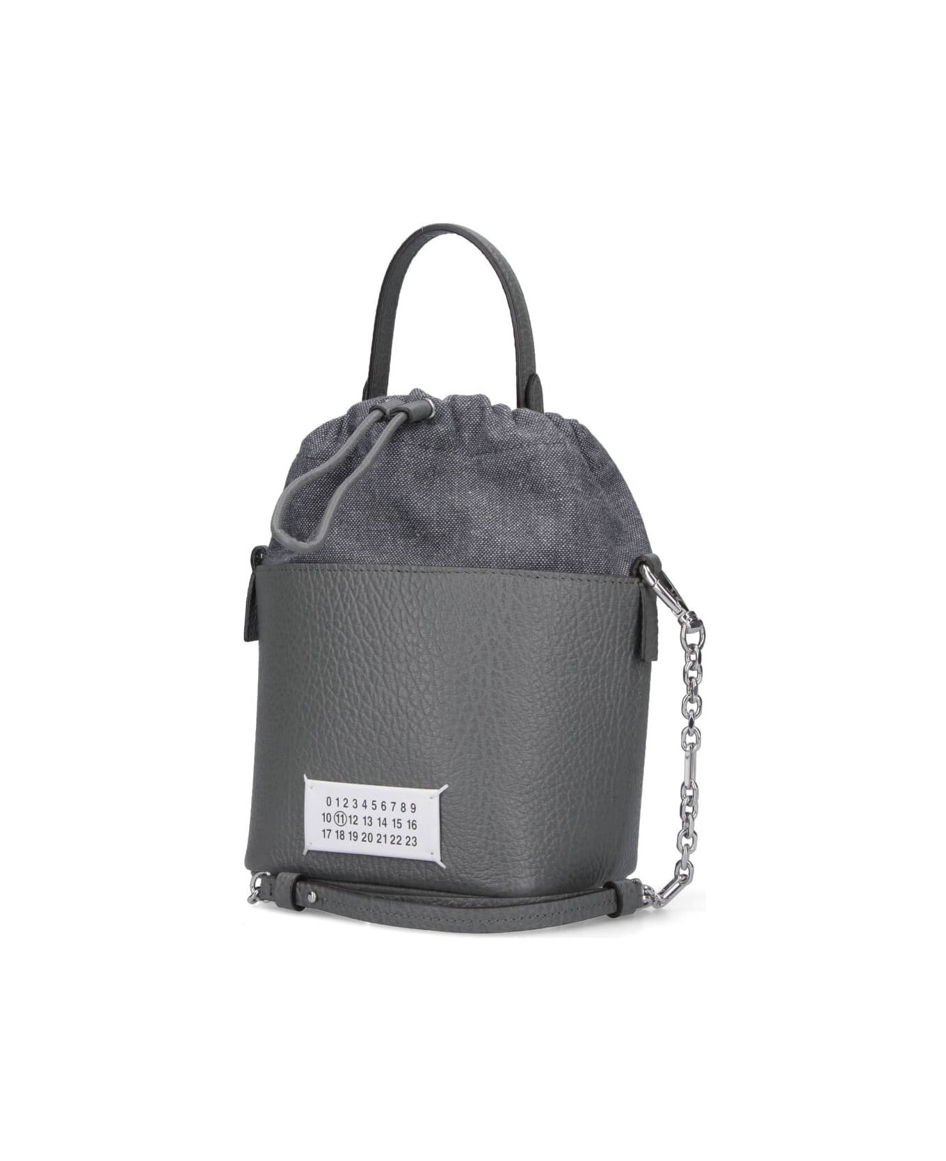 Maison Margiela Small Bucket Bag "5ac" - Gray