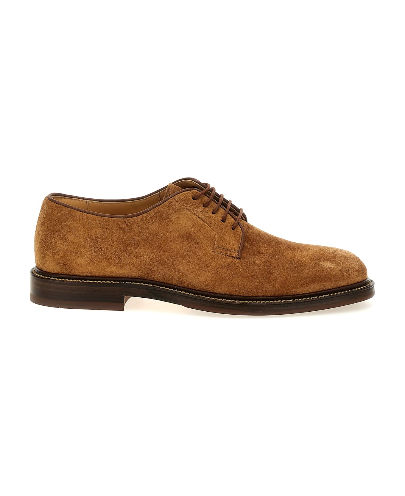Brunello Cucinelli Suede Derby - Brown