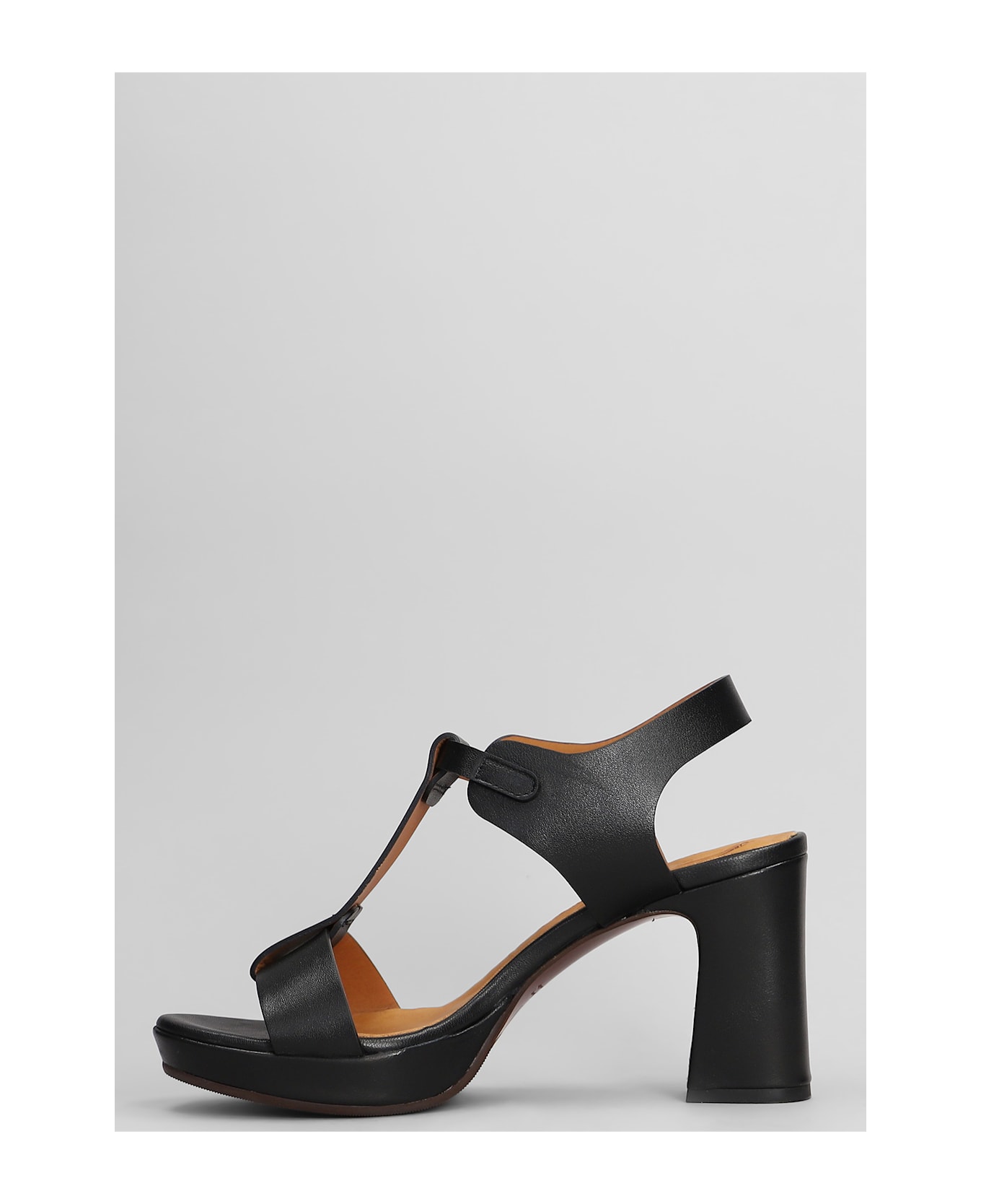 Chie Mihara Kimor-l Sandals In Black Leather - black