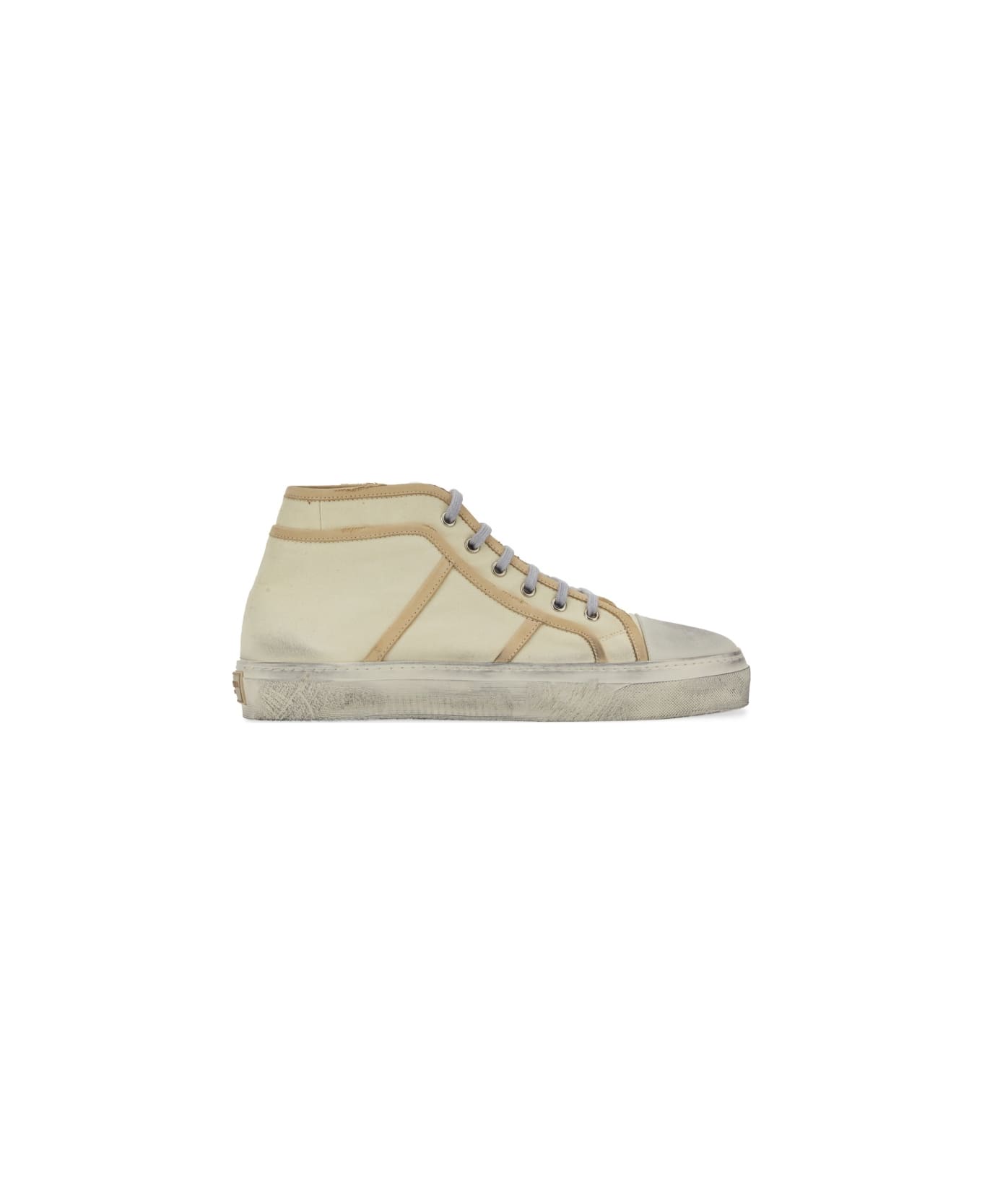 Dolce & Gabbana Vintage Mid Top Sneaker - BEIGE