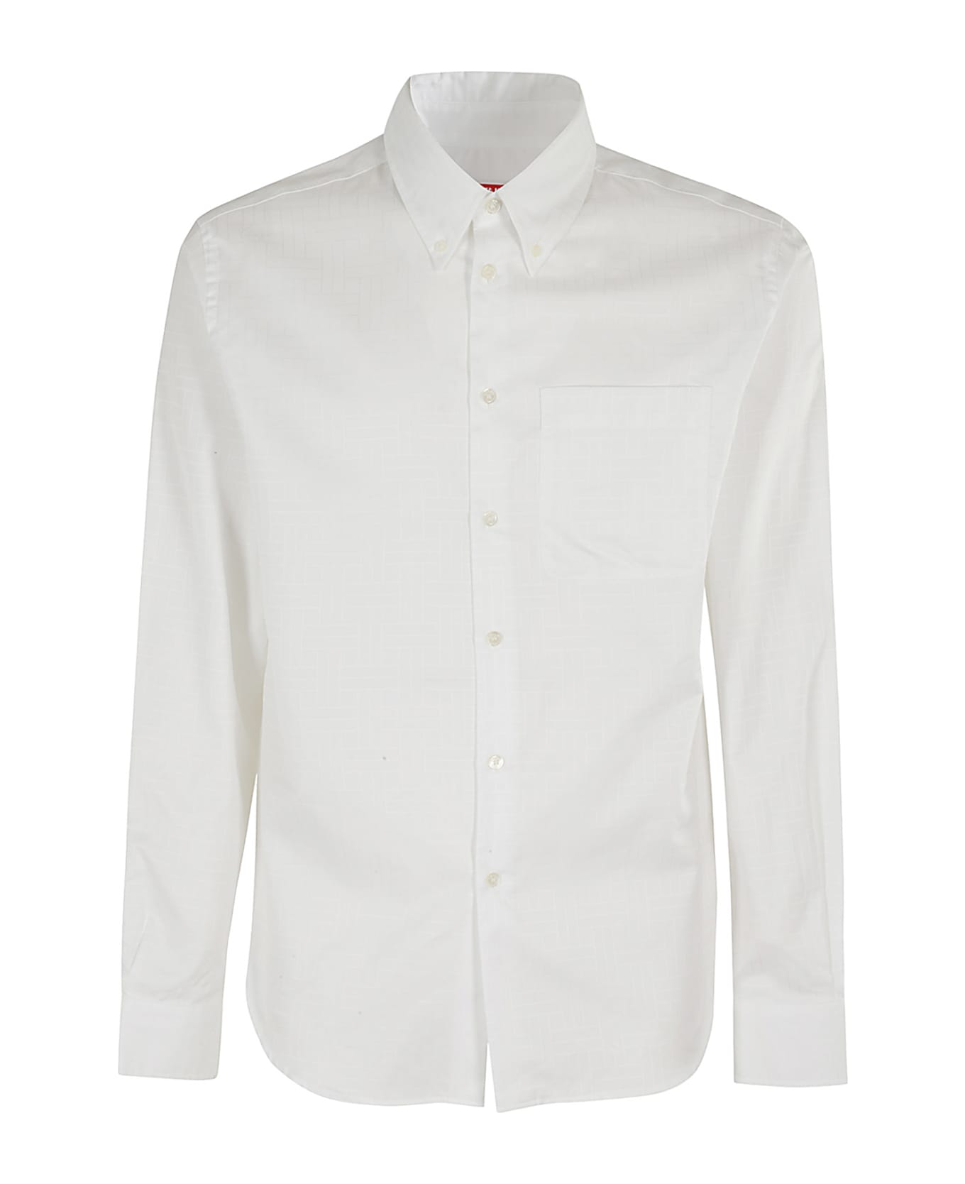 Kenzo Weave Long-sleeved Shirt Kenzo - White