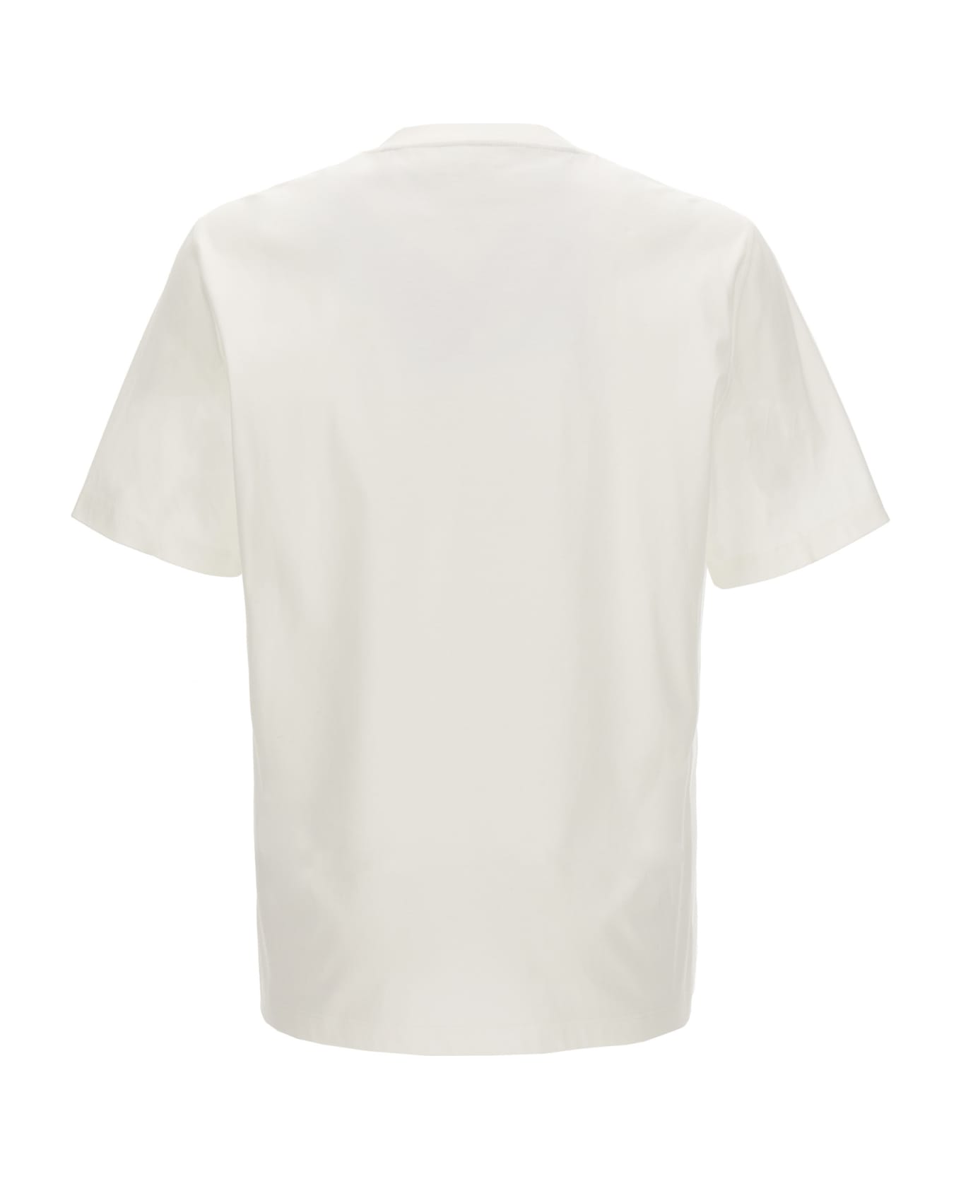 Brunello Cucinelli Logo Print T-shirt - White