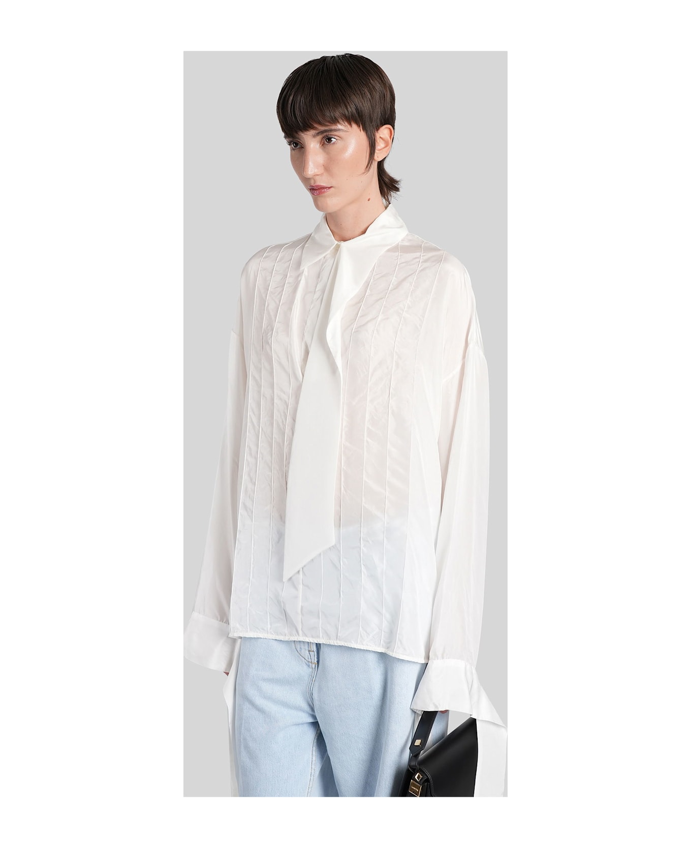 Lanvin Blouse In Beige Silk - beige