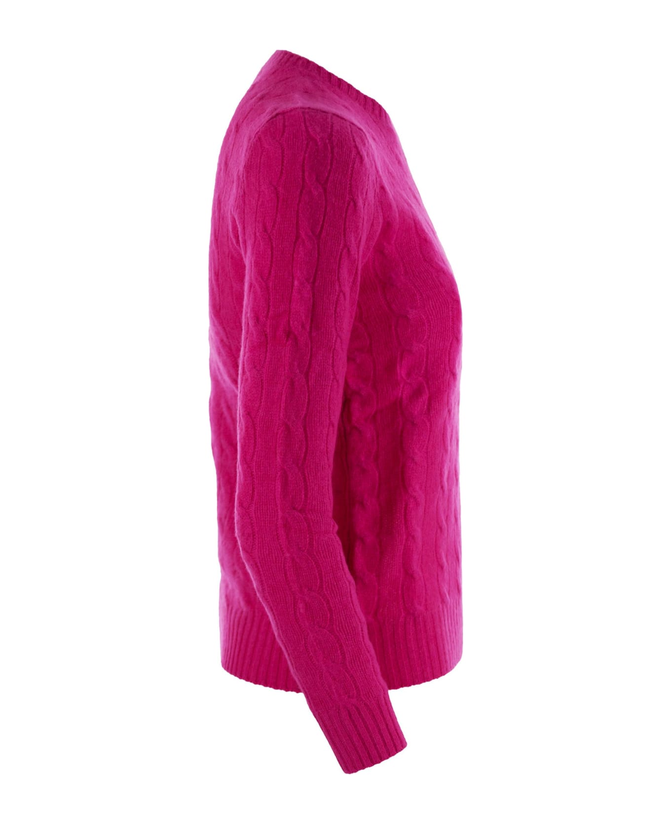 Polo Ralph Lauren Wool Blend Sweater - Fuchsia