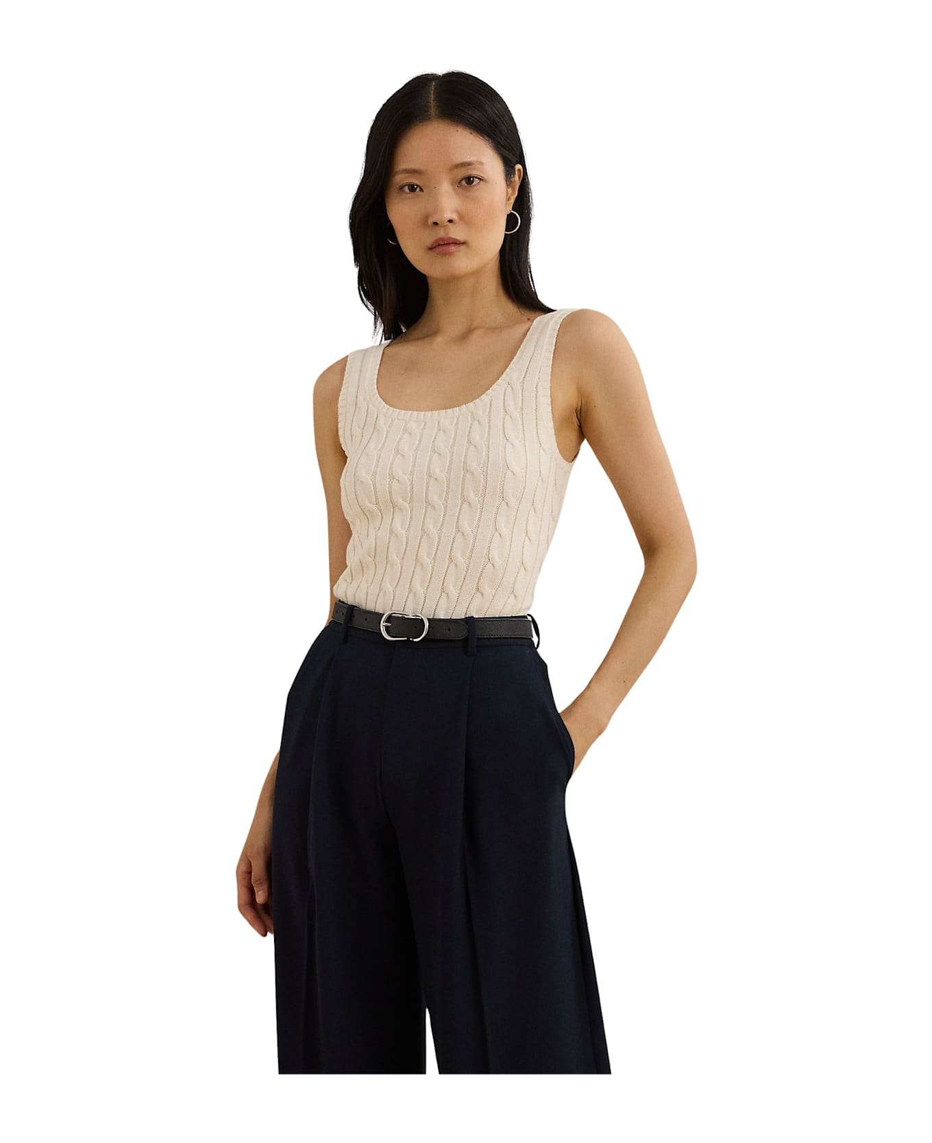Ralph Lauren Riduan Sleeveless Pullover - Mascarpone Cream