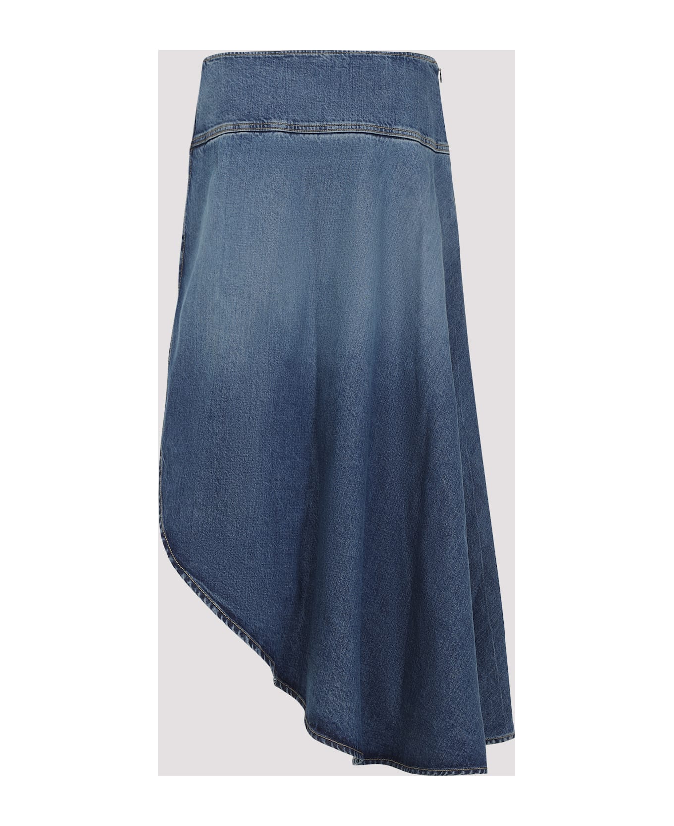 Alaia Asymmetric Full Skirt - Bleu Vintage