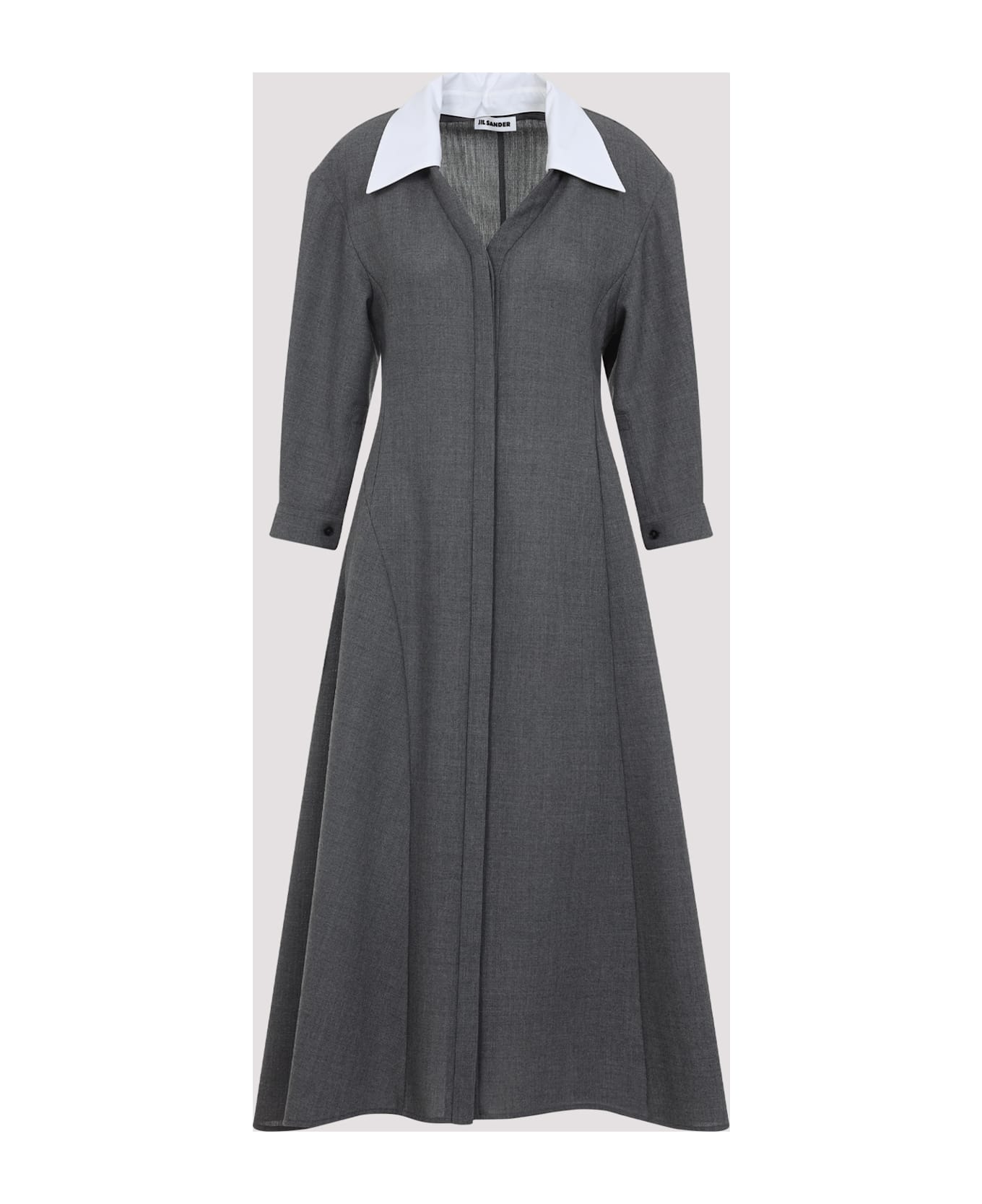 Jil Sander 230 Mf Midi Dress - Volcanic Glass