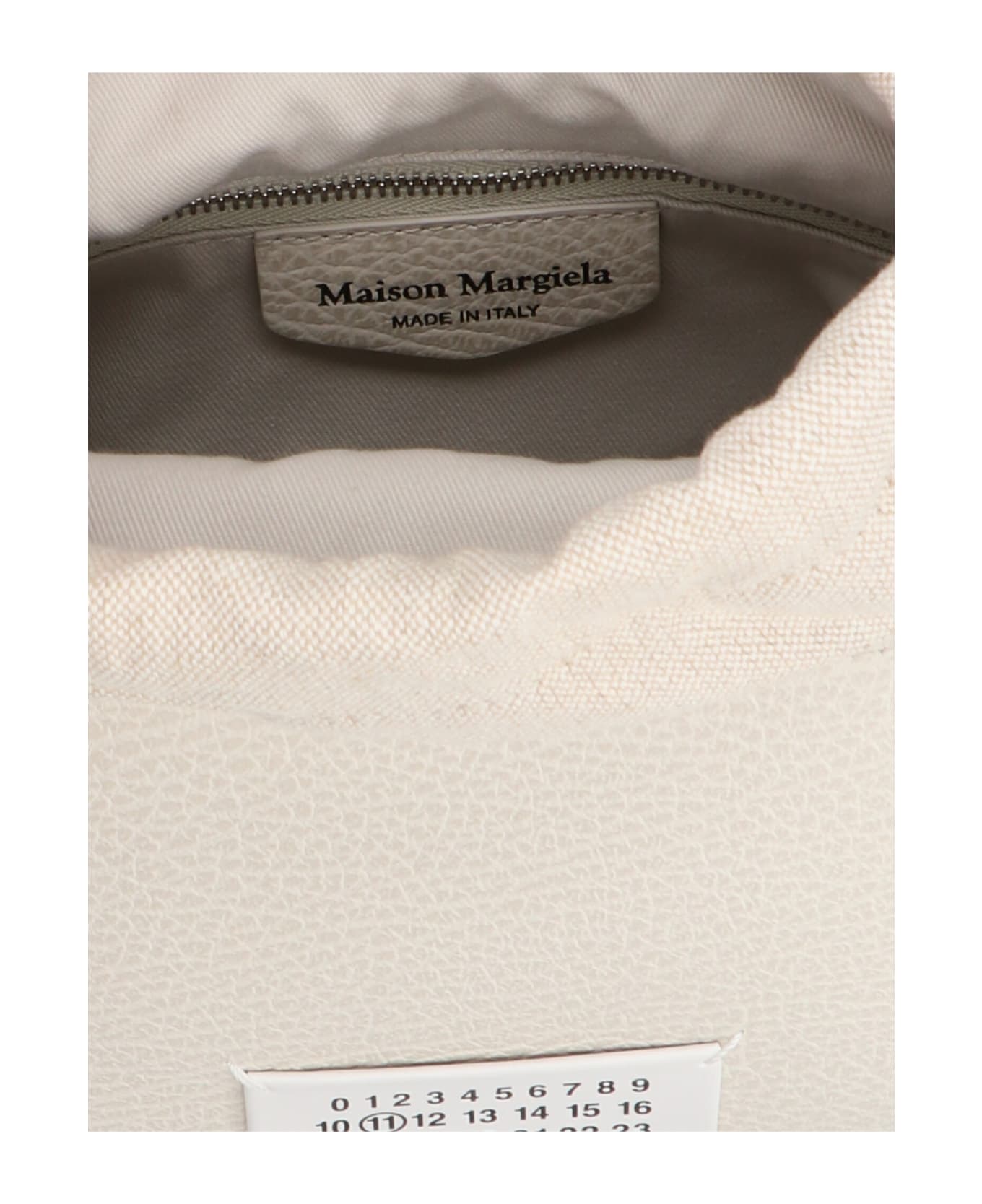 Maison Margiela Logo Crossbody Bag - Beige